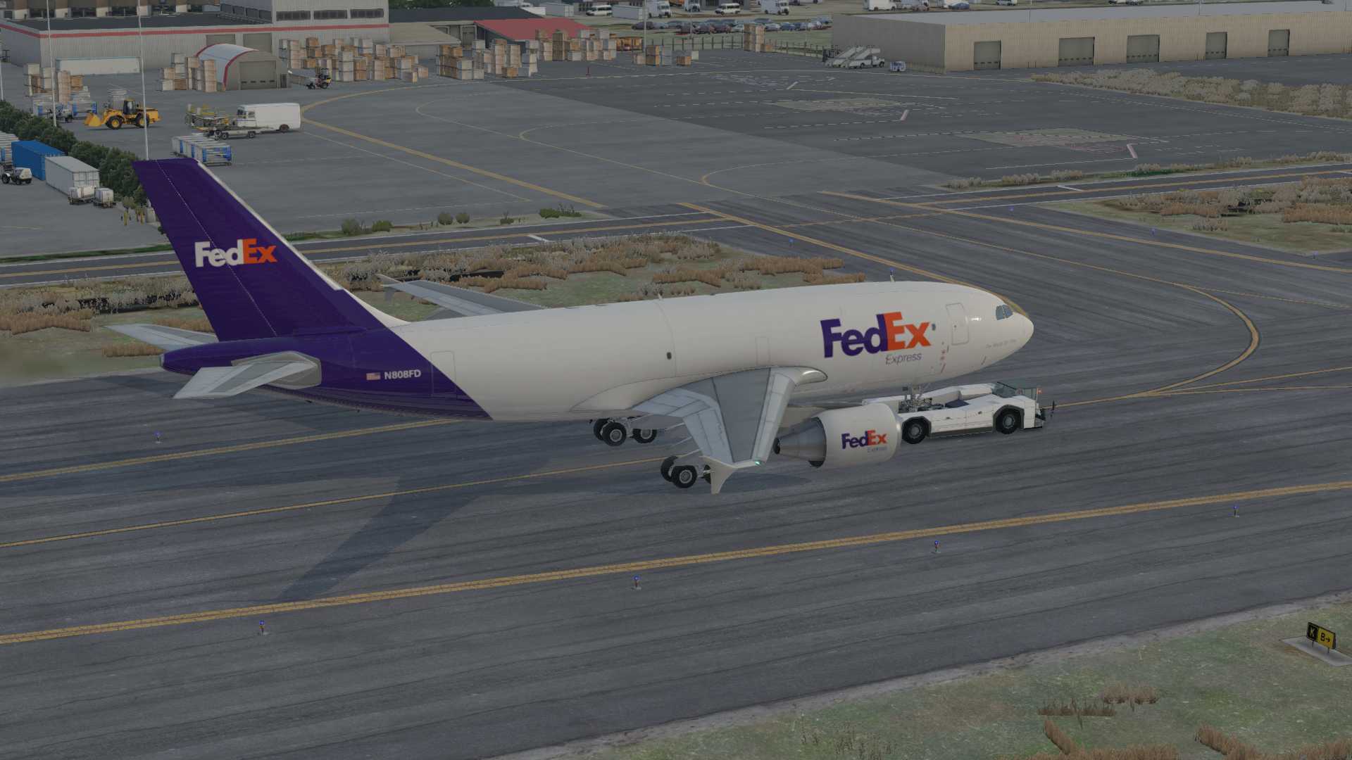 FedEx A310F，安克雷奇离场-1412 