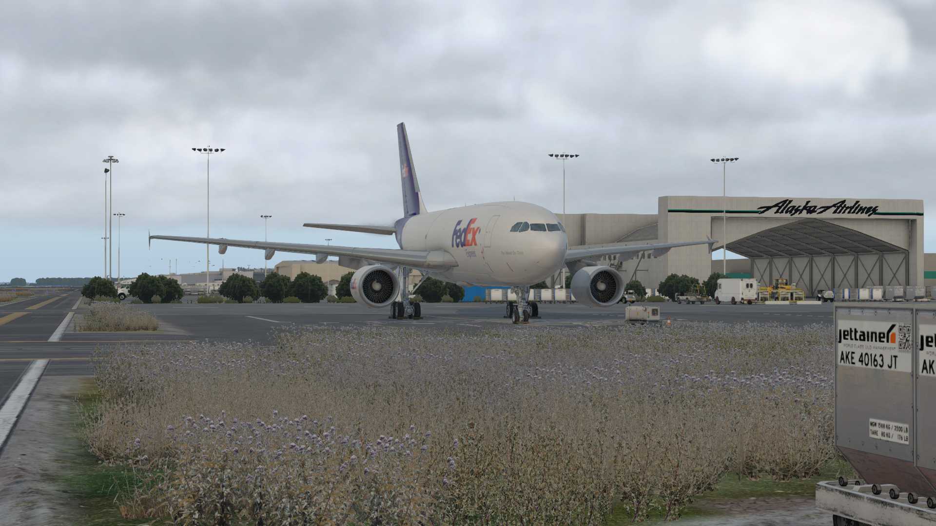 FedEx A310F，安克雷奇离场-1358 