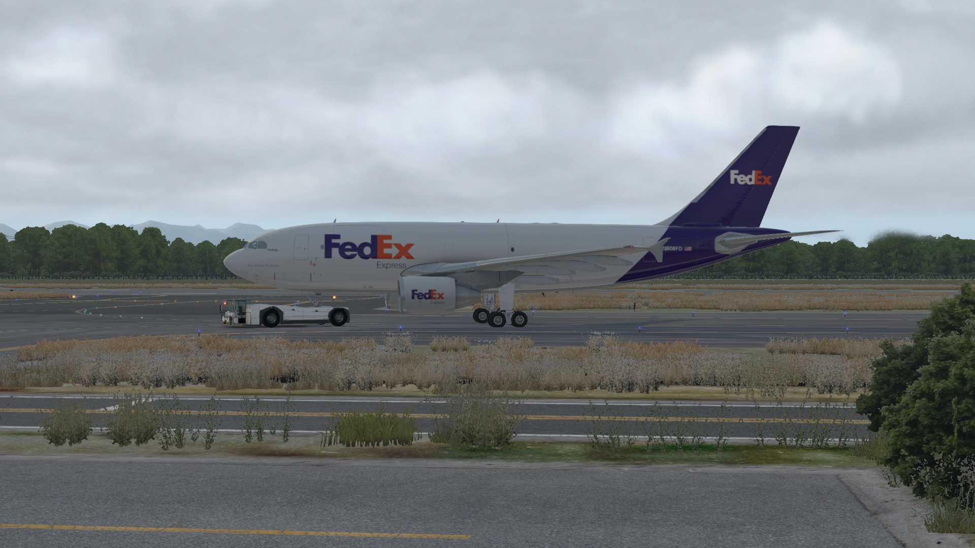 FedEx A310F，安克雷奇离场-1274 