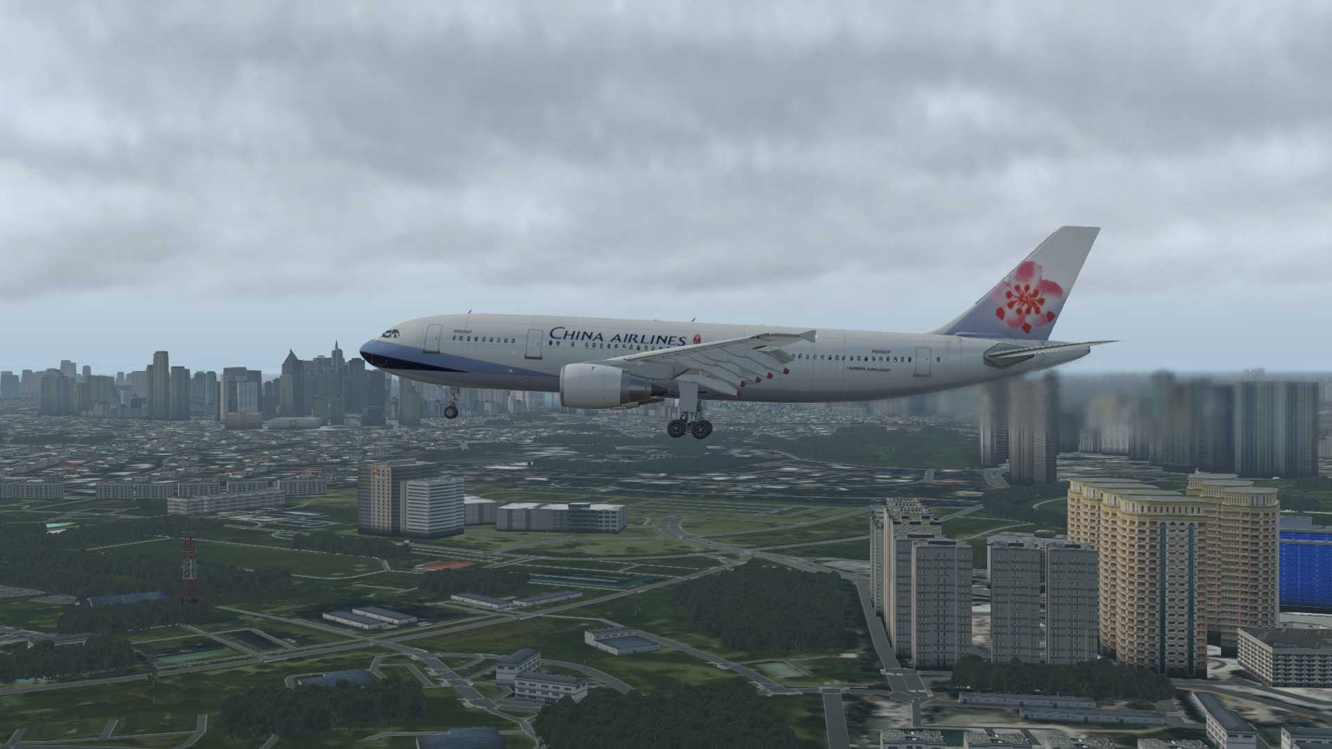 华航A300降落马尼拉-3970 