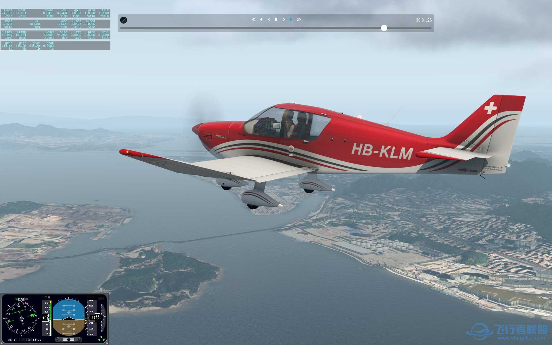 X-Plane 11机模介绍—— 法国DR401 - 155 CDI-1513 