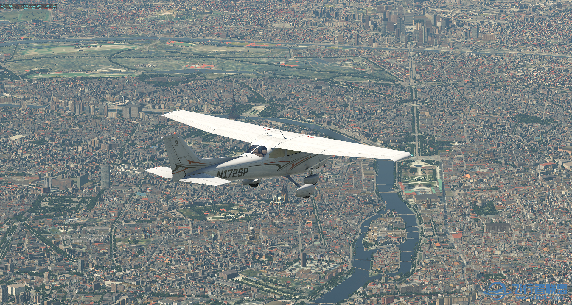 XP-1-SP172-在法国巴黎城市上空-6781 