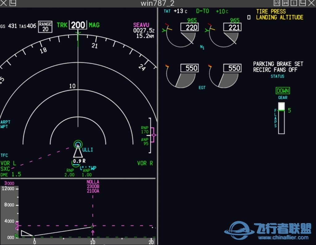 FlightFactor 预览波音 787 EFIS-3477 