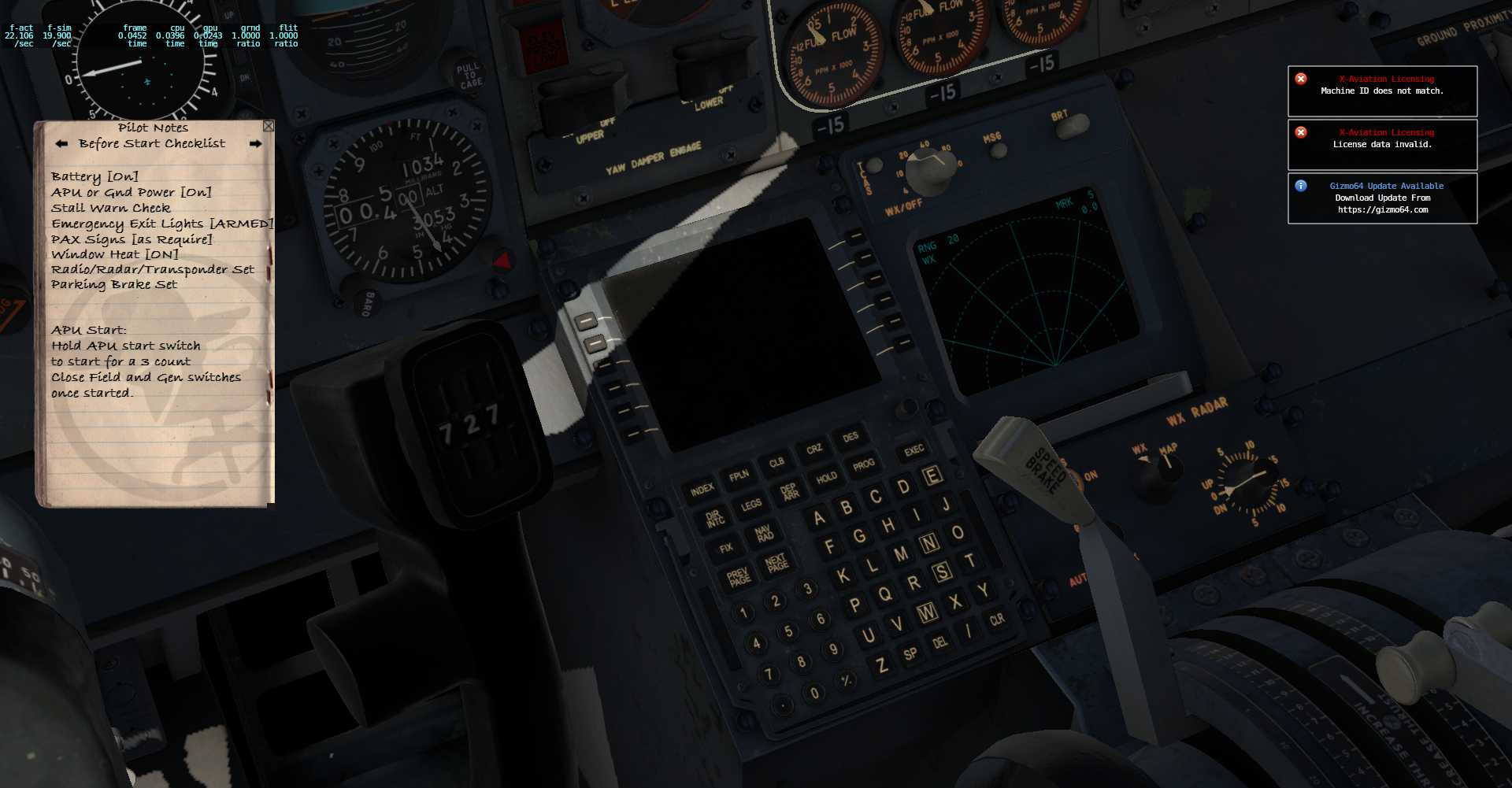 flyjsim 727的问题？-5901 