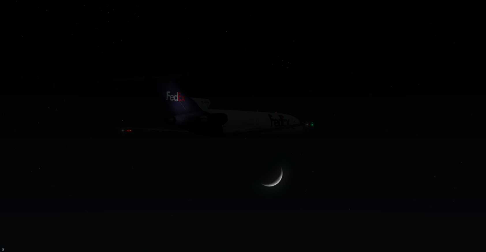 【FSX】波音727 · 夜-3424 