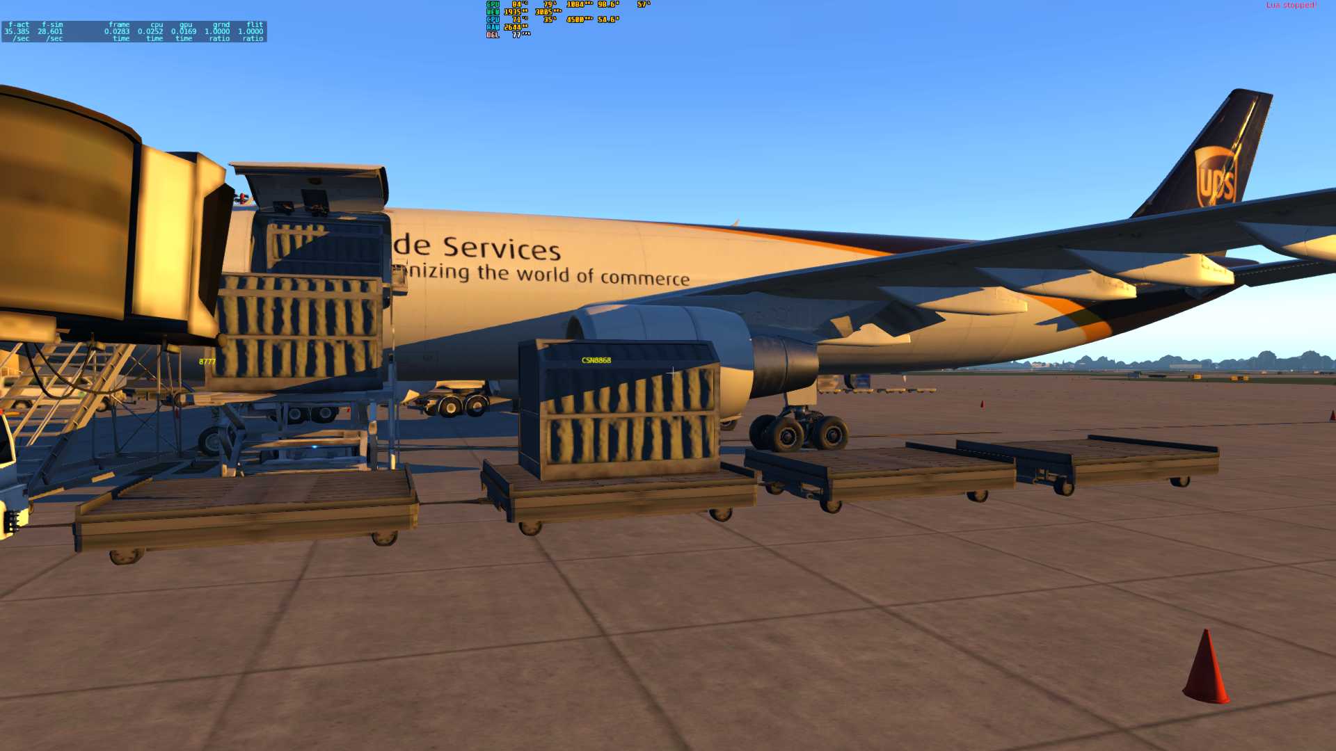 UPS A300降落浦东-8956 