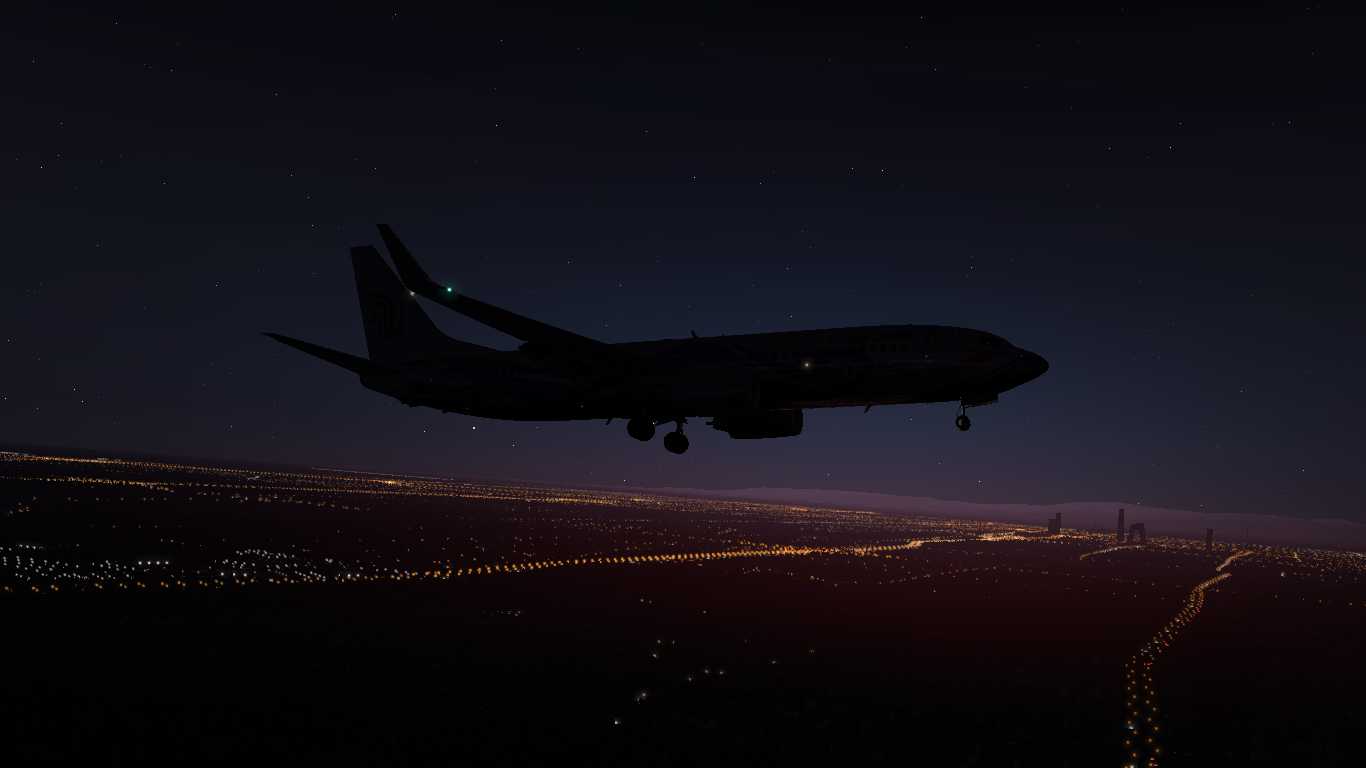 【X-Plane 11】北京首都国际机场黄昏降落-9613 