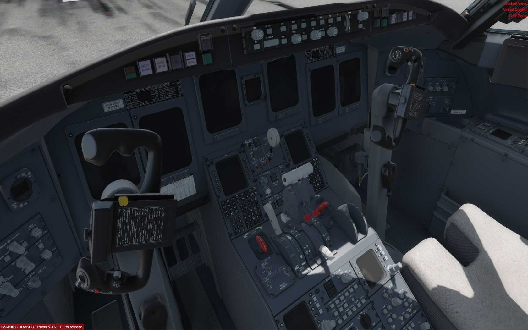 Aerosoft CRJ突然黑屏、驾驶盘左转到底？-2413 