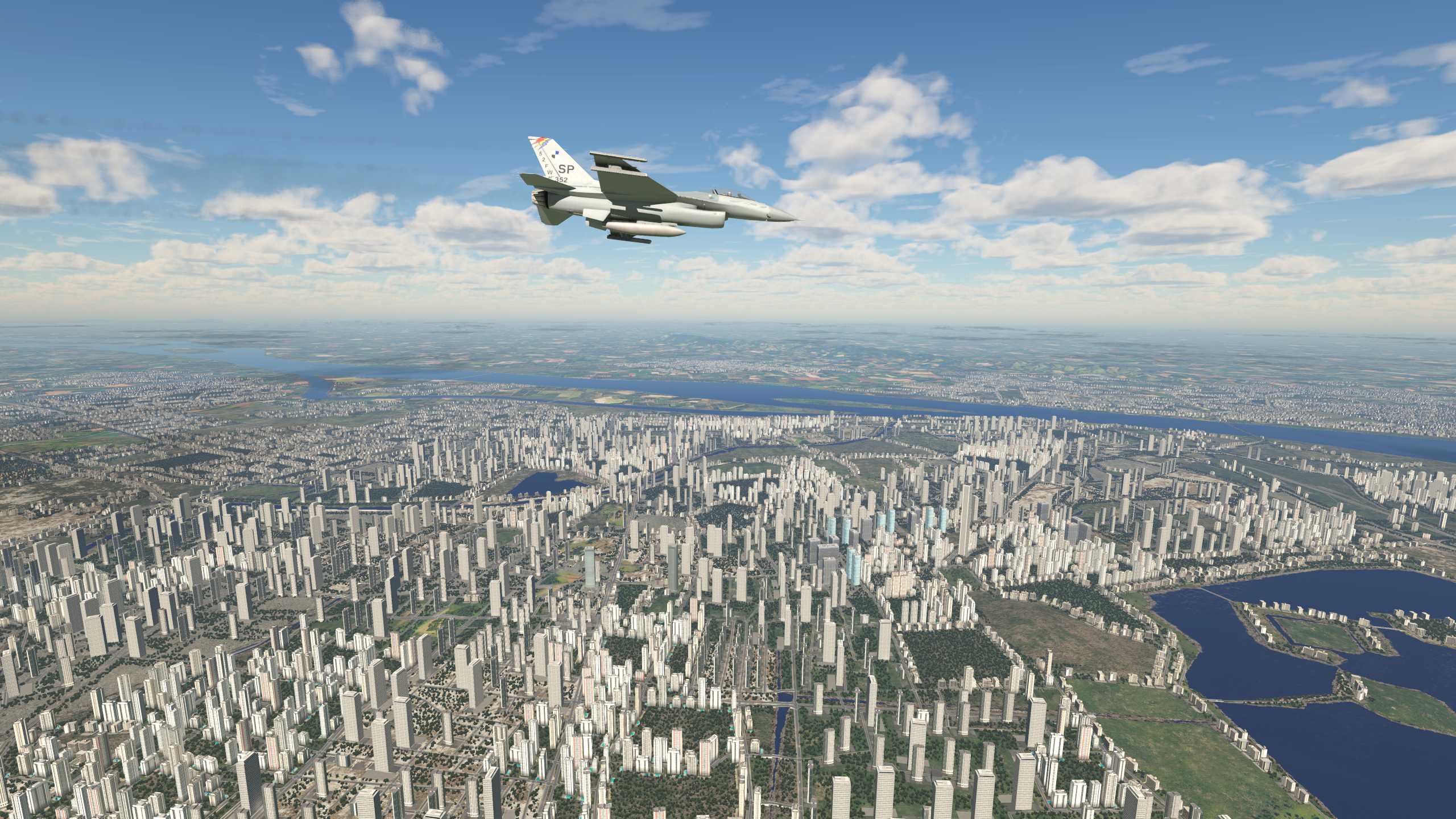 XP11 南京市中心那幢高楼居然是X-Plane大厦-6397 