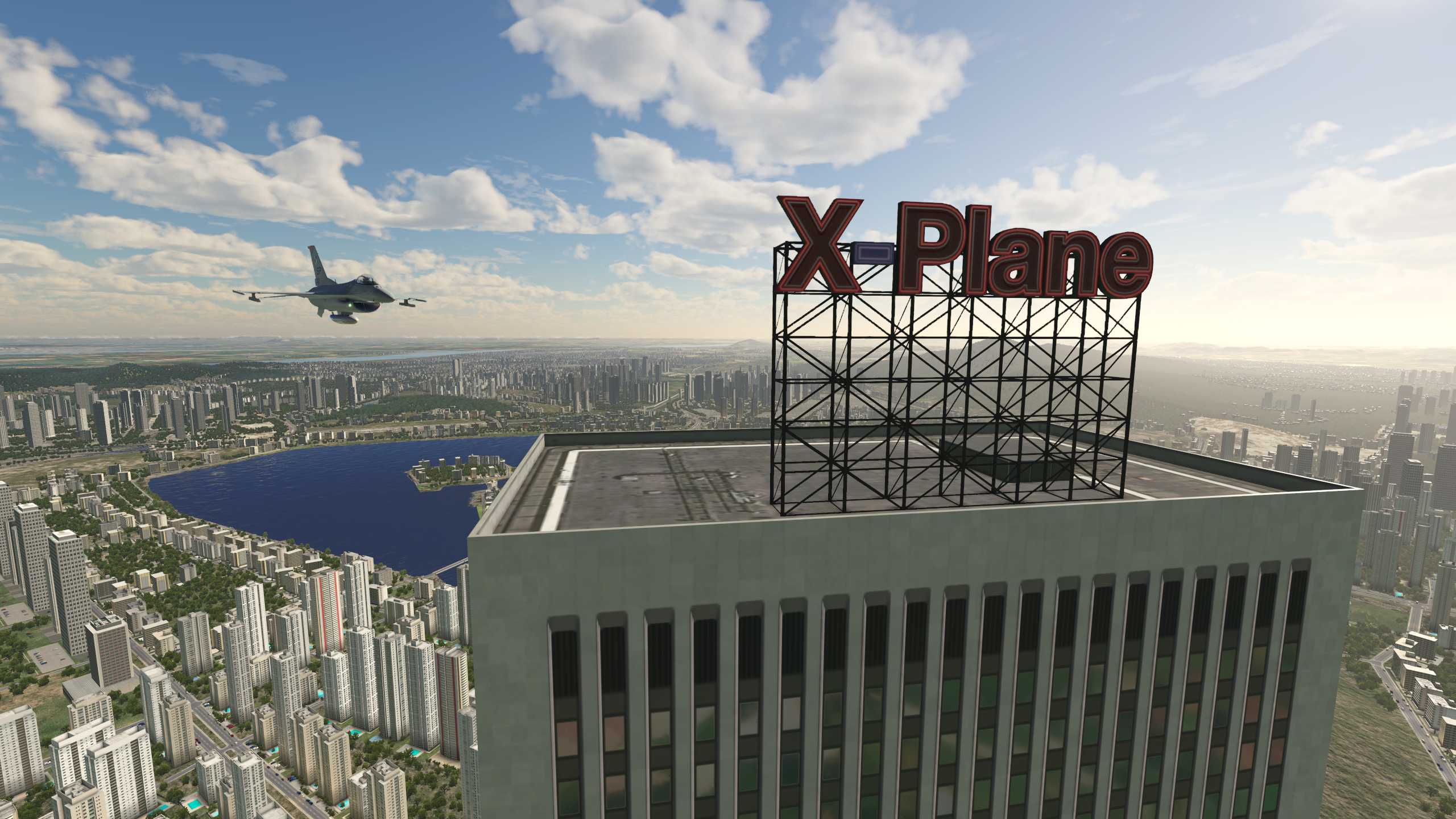 XP11 南京市中心那幢高楼居然是X-Plane大厦-878 