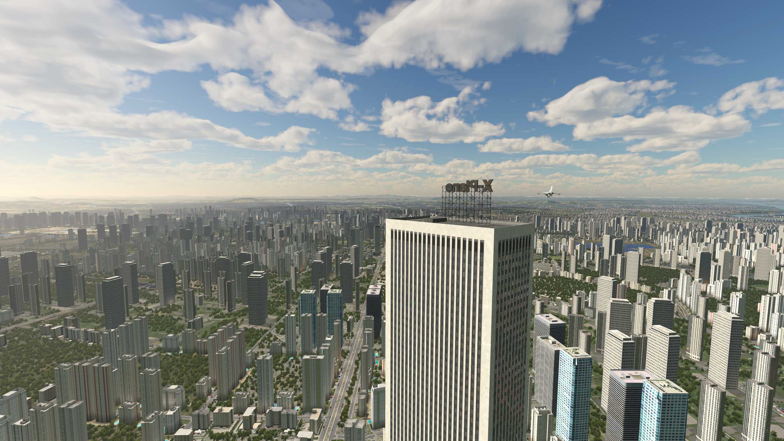 XP11 南京市中心那幢高楼居然是X-Plane大厦-3401 