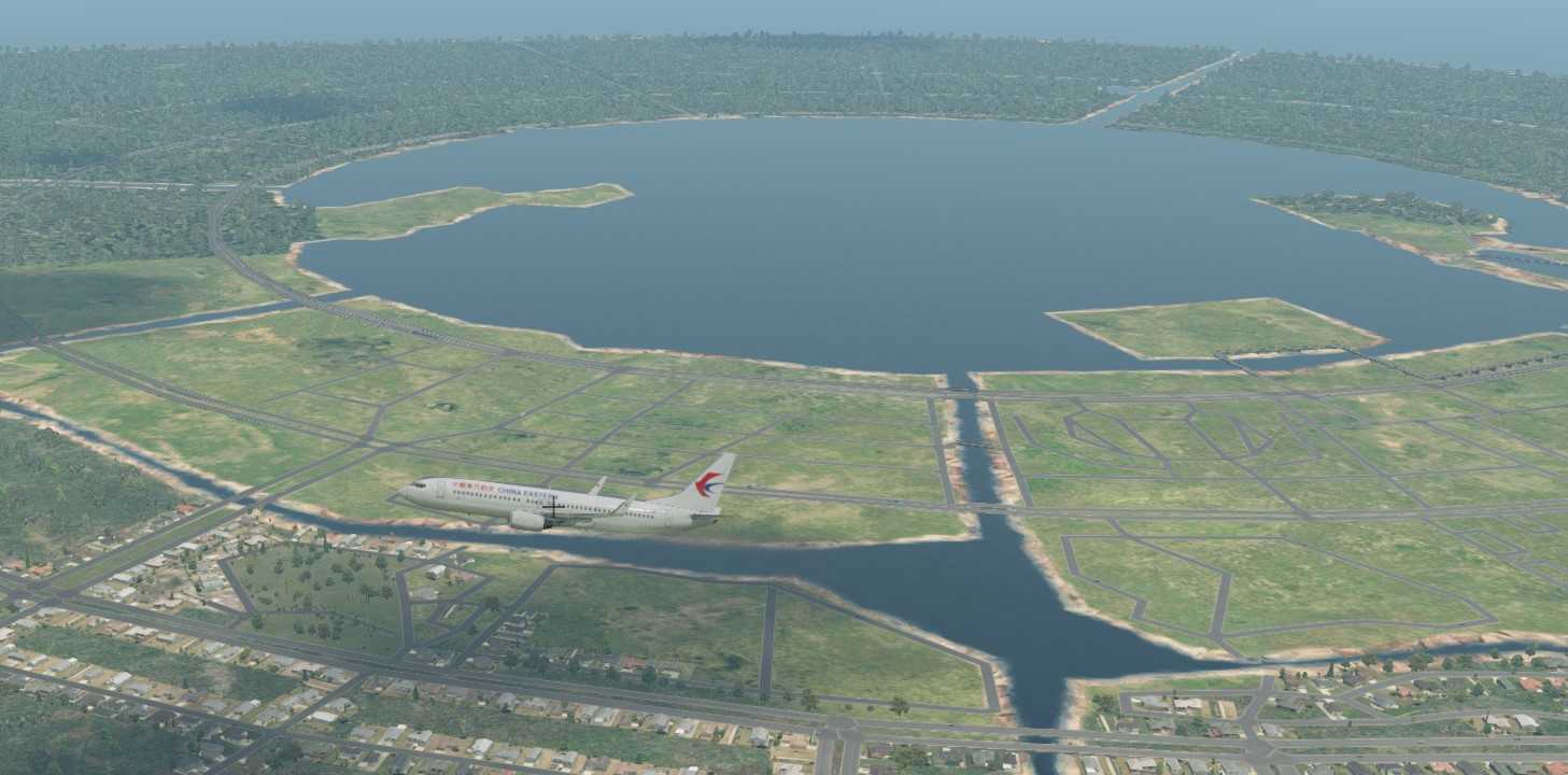 XP11飞机上可以看见滴水湖！-4067 