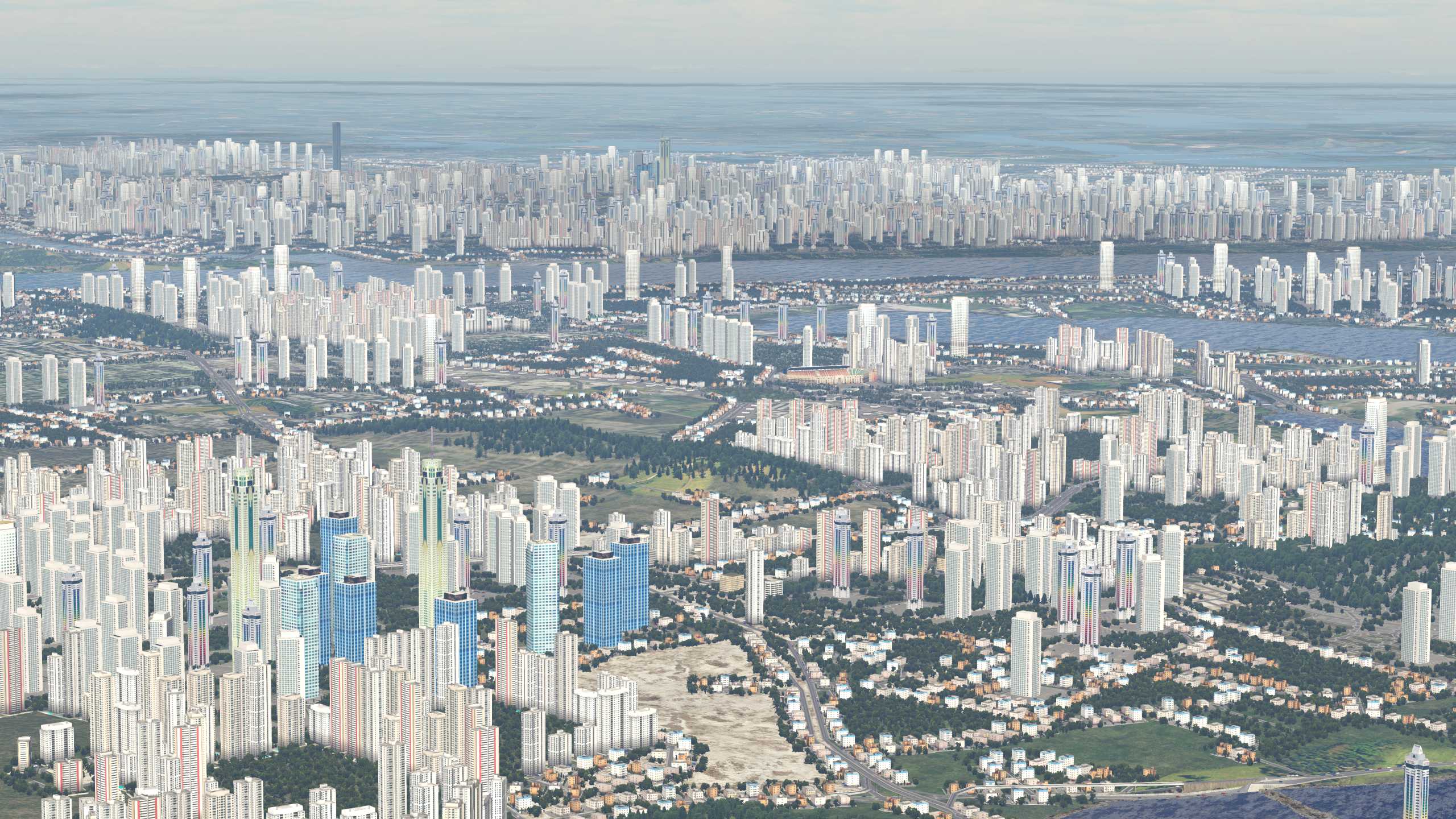 XP11 城市地景-----升级版武汉市-2404 