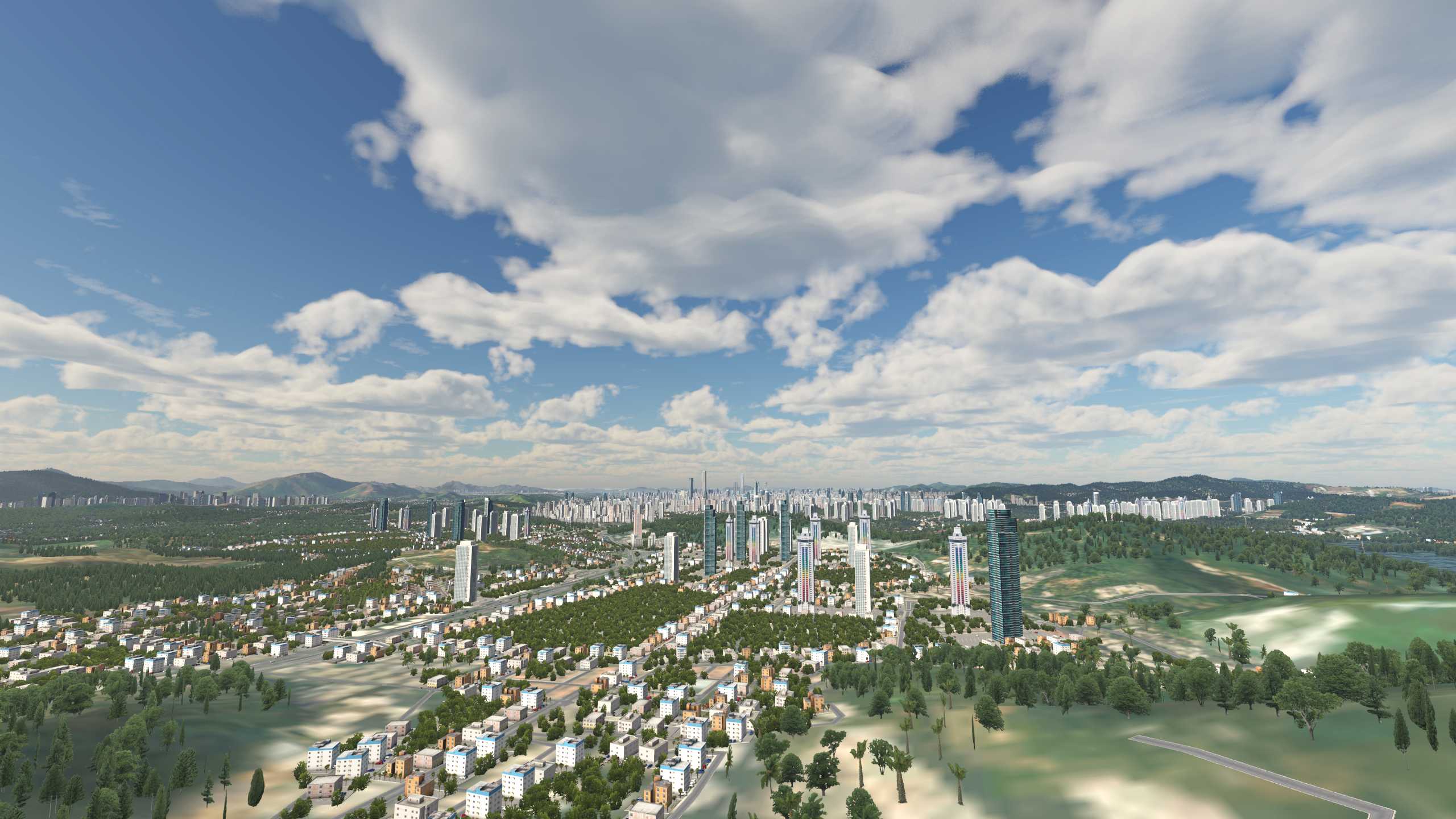 XP11 城市地景-----深圳市再次升级效果-7094 