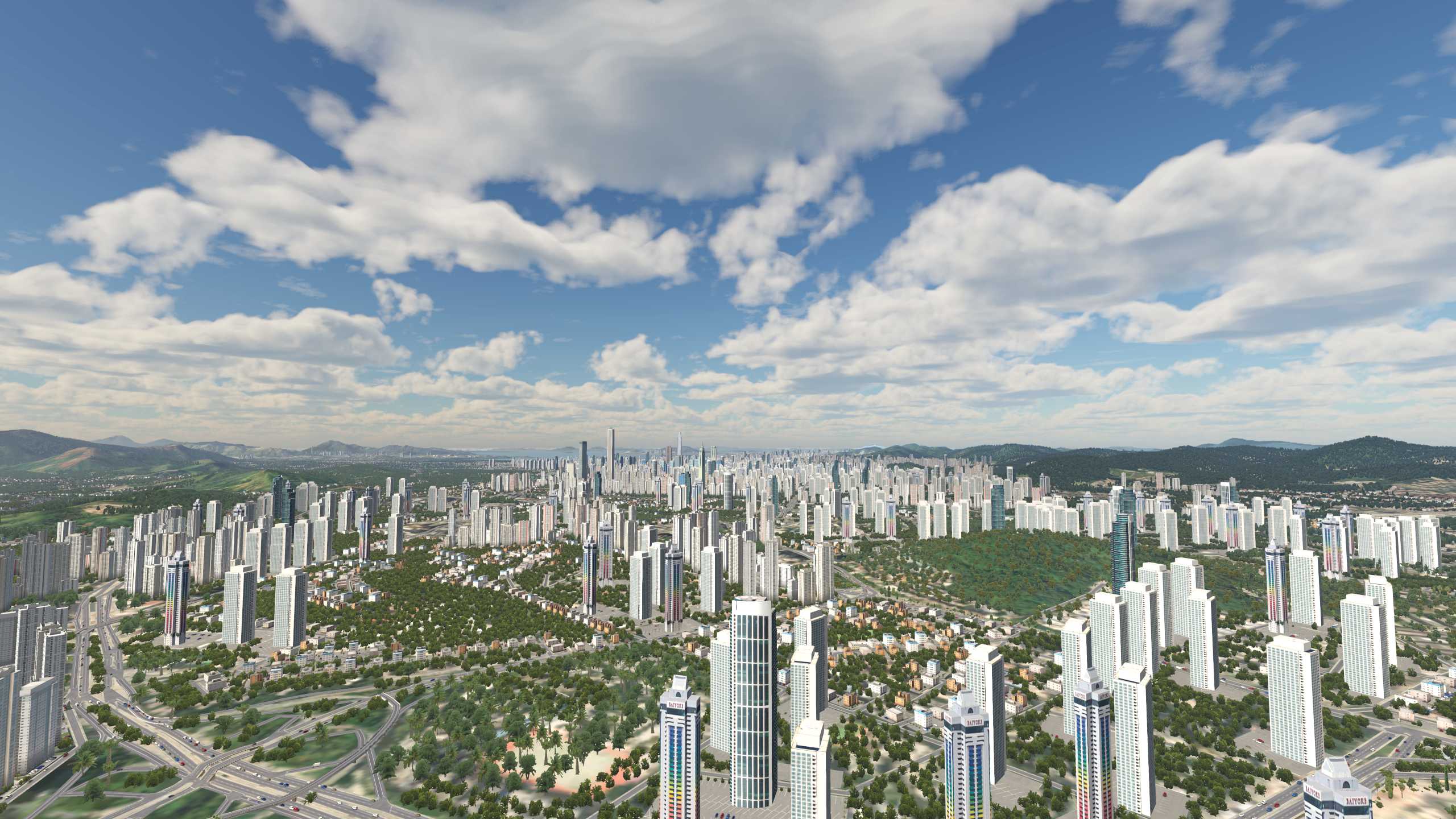 XP11 城市地景-----深圳市再次升级效果-6283 