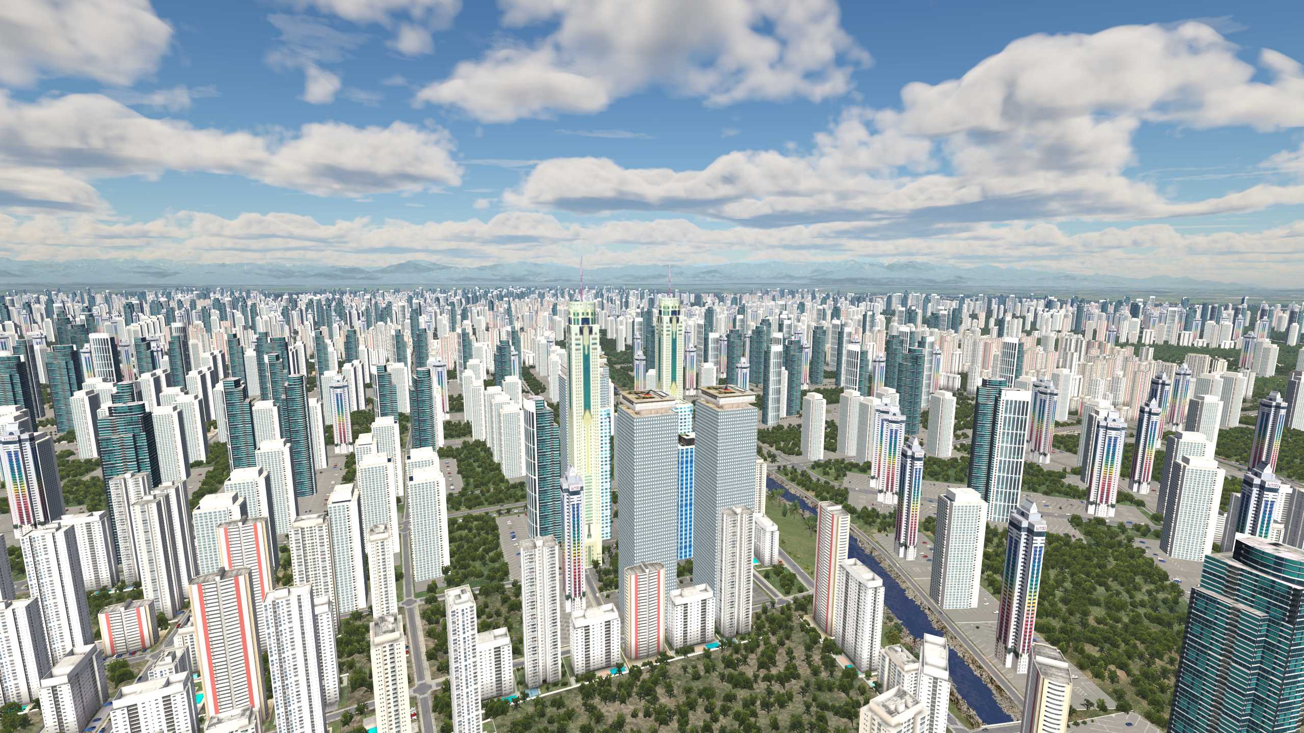 XP11 城市地景-----成都市再次升级效果-2679 