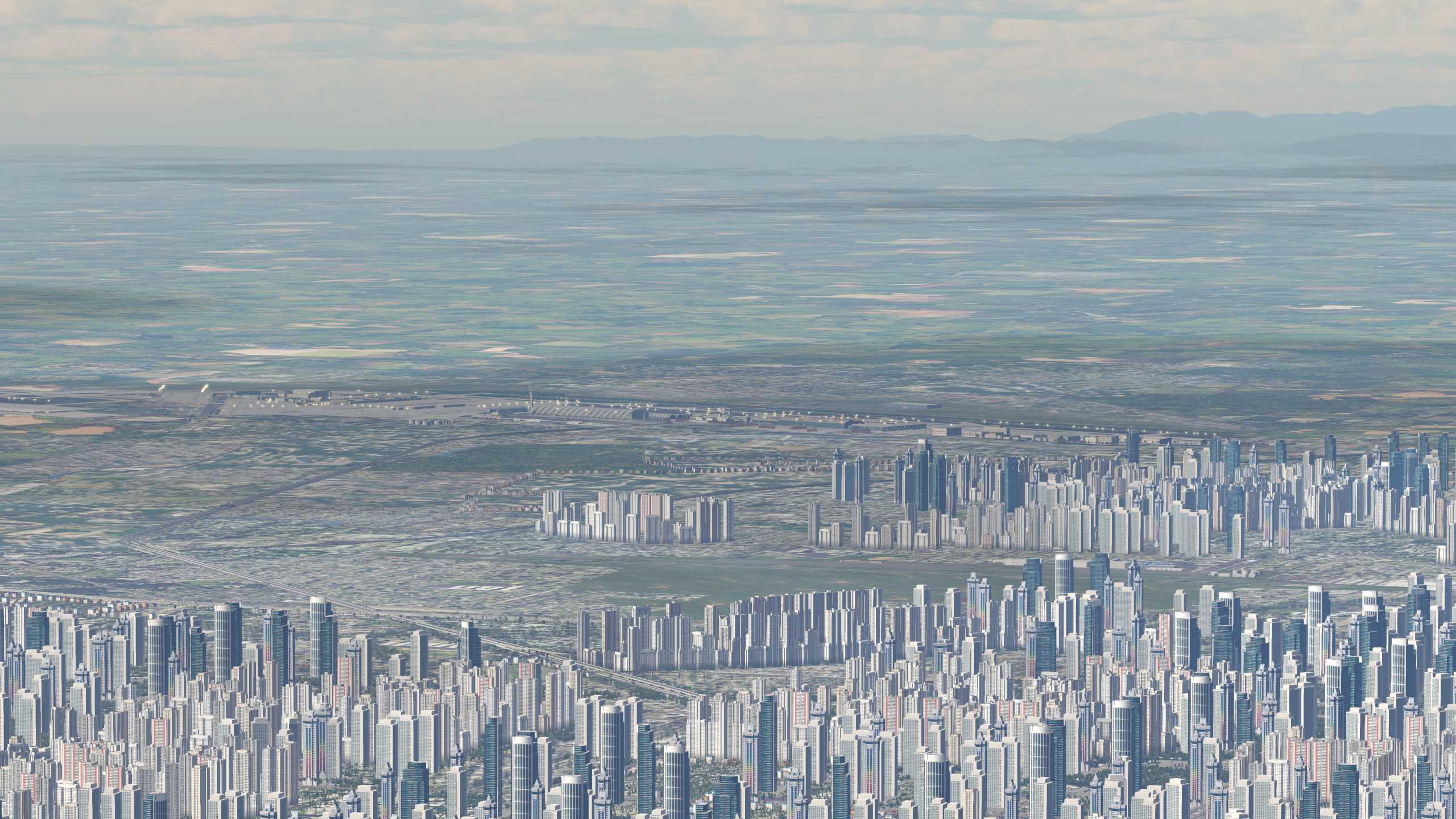 XP11 城市地景-----成都市再次升级效果-4724 