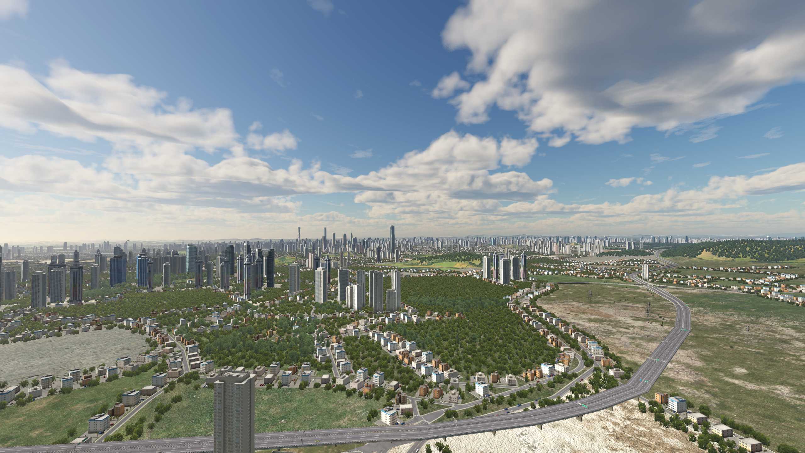 XP11 城市地景-----广州再次升级效果-7600 