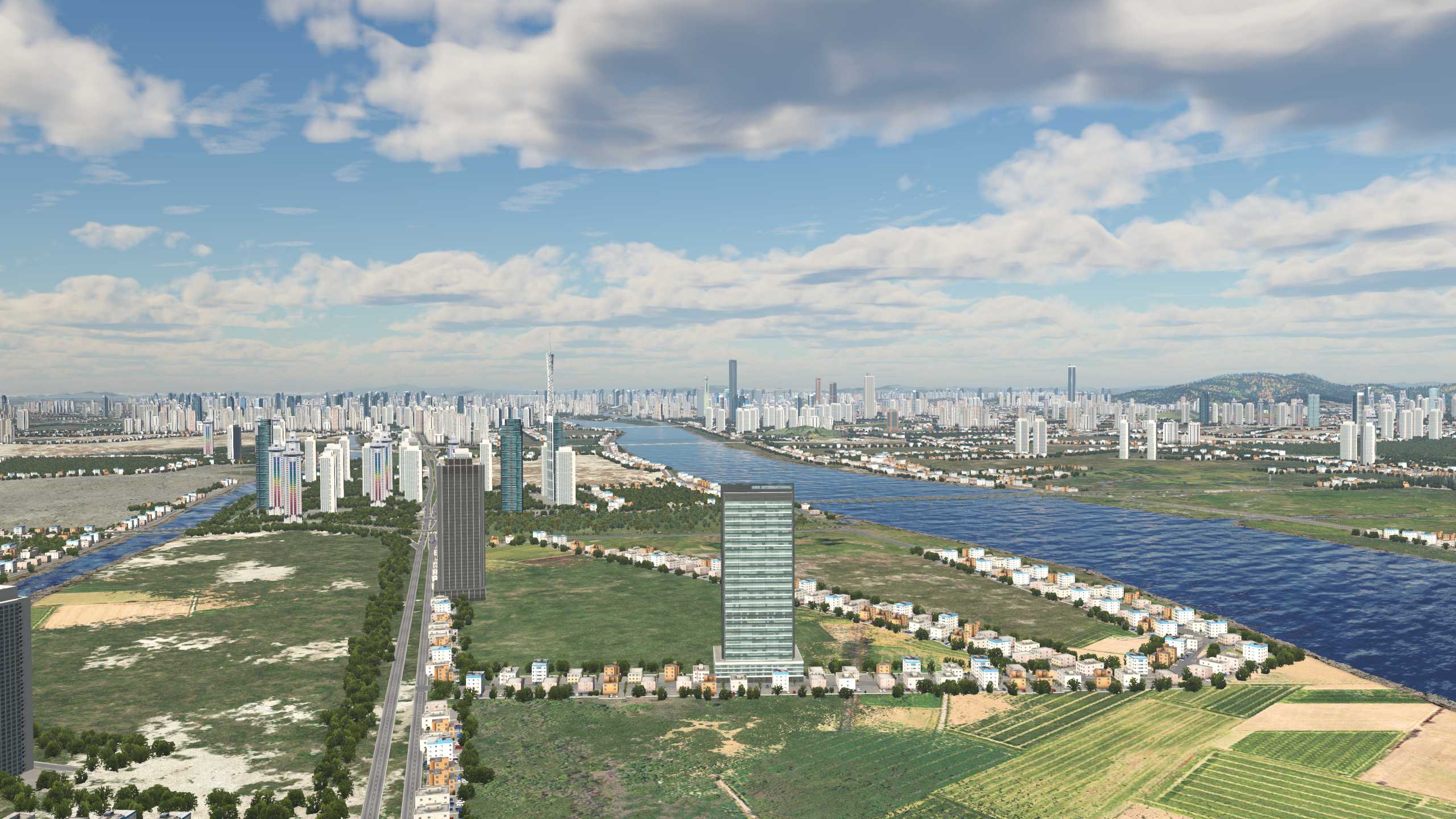 XP11 城市地景-----广州再次升级效果-7081 