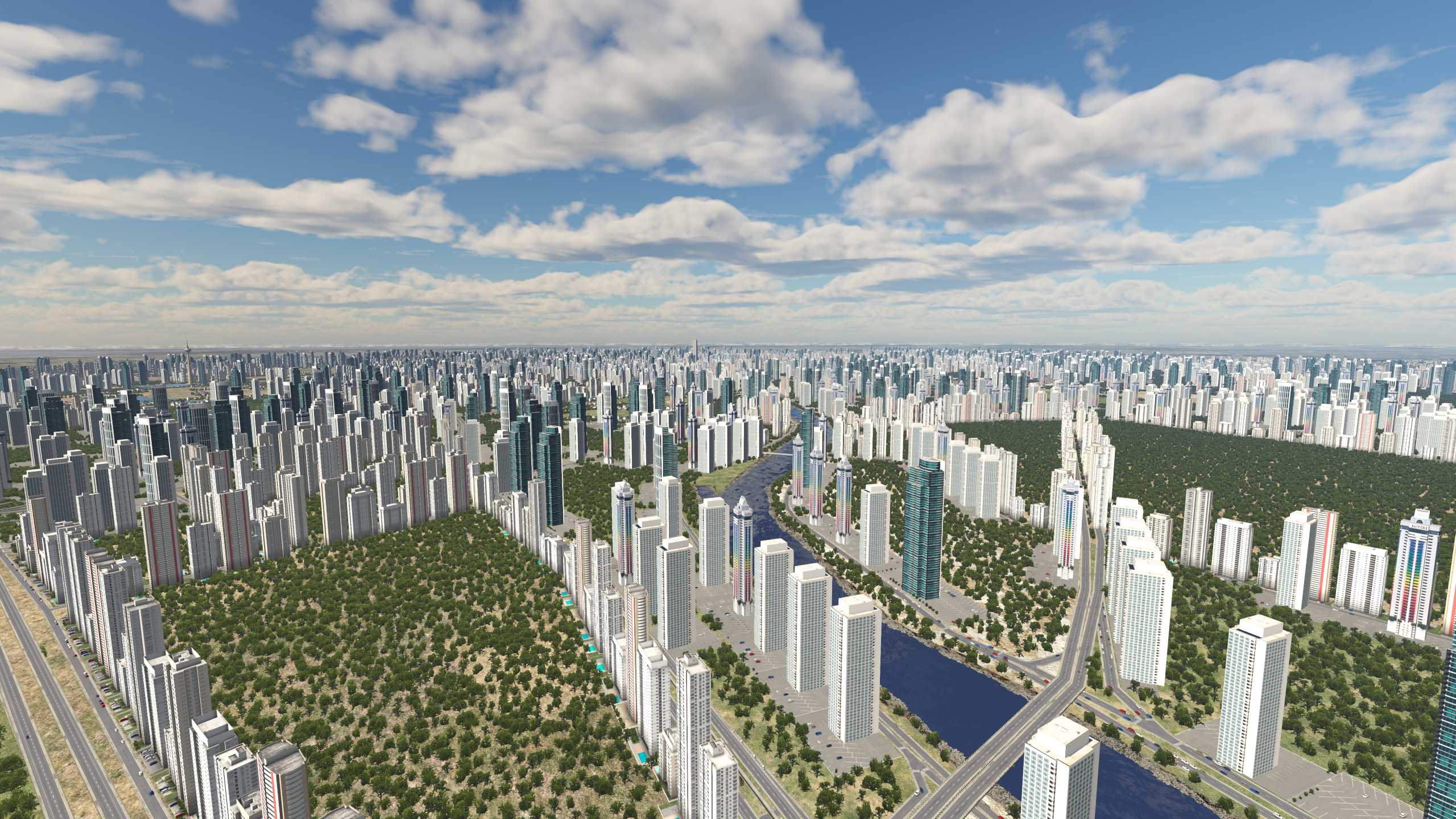 XP11 城市地景-----天津市效果-7964 
