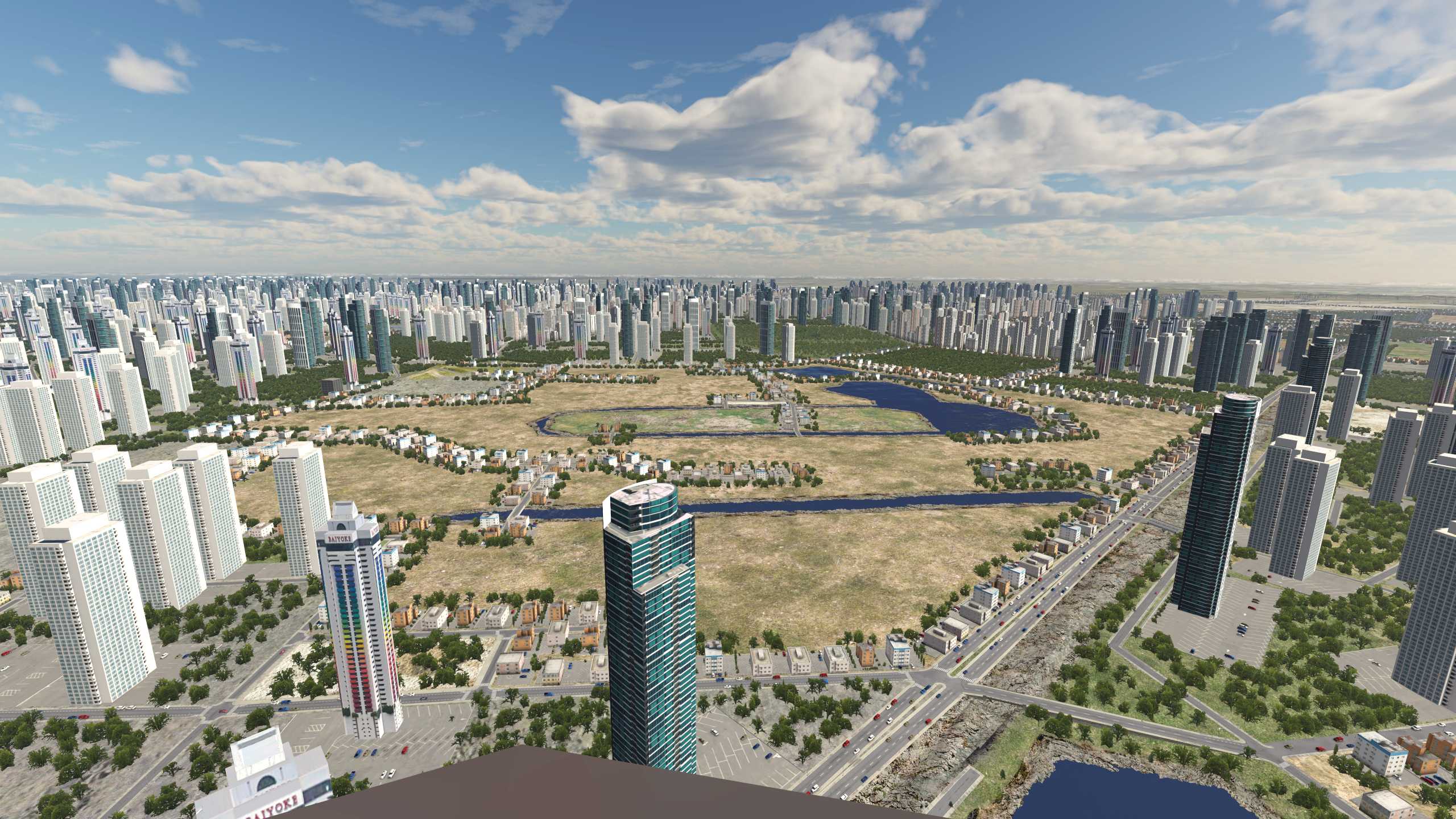 XP11 城市地景-----天津市效果-7201 