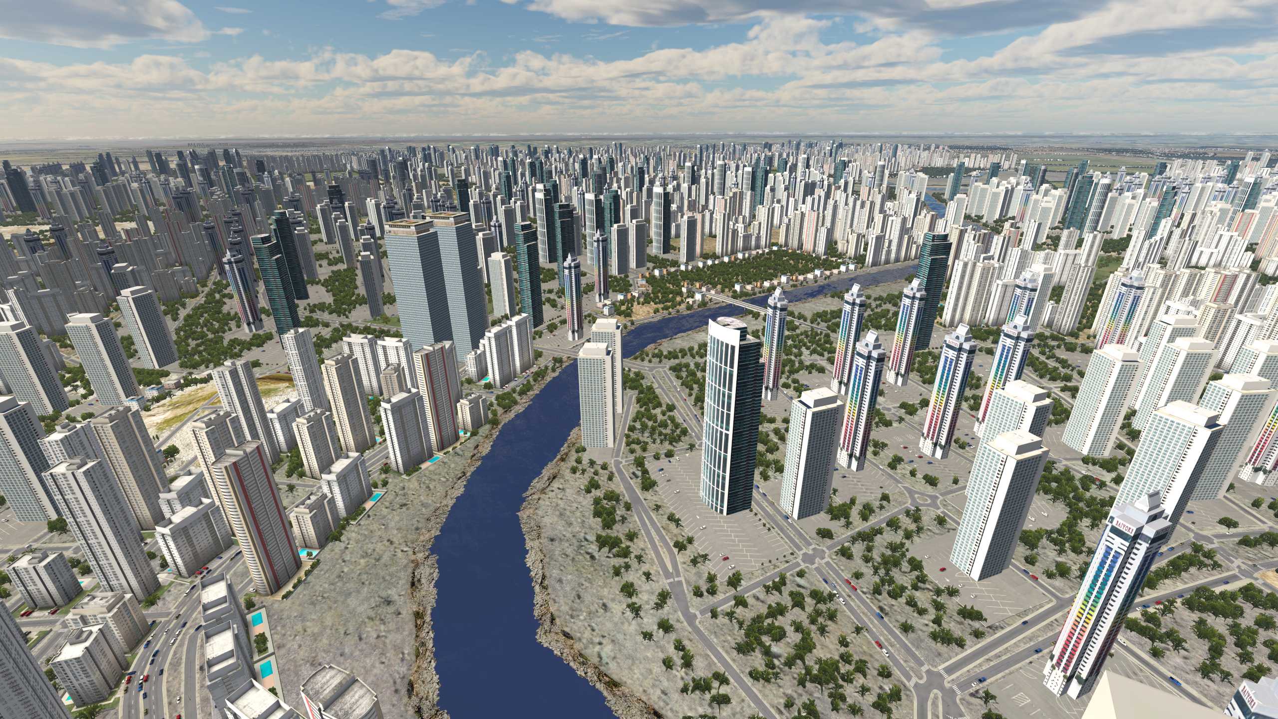 XP11 城市地景-----天津市效果-2896 