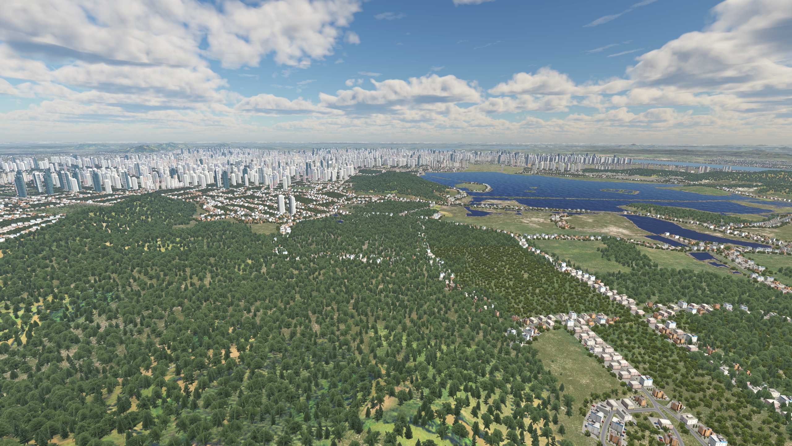 XP11 城市地景-----杭州市再次升级效果-8127 