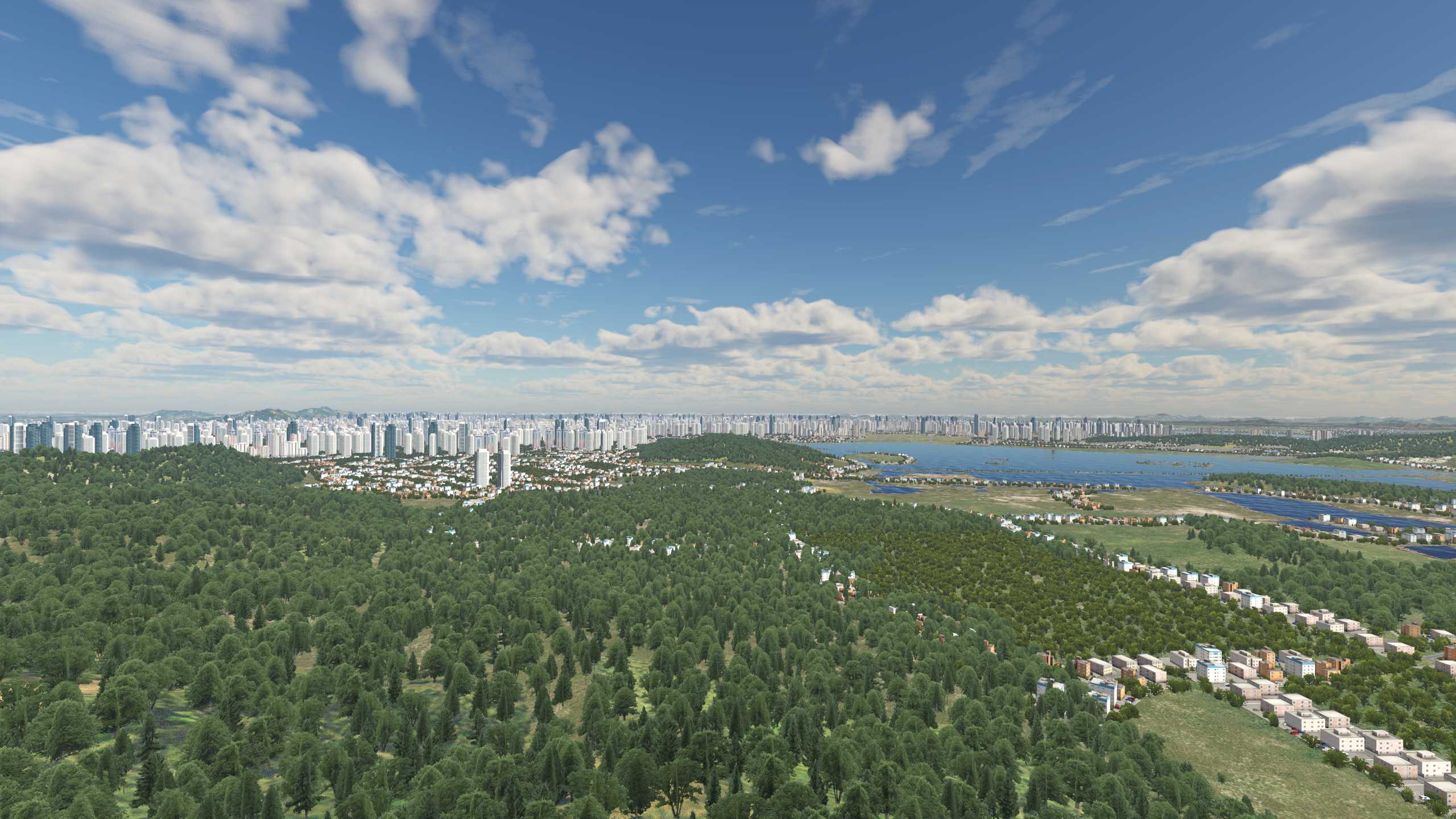 XP11 城市地景-----杭州市再次升级效果-9119 