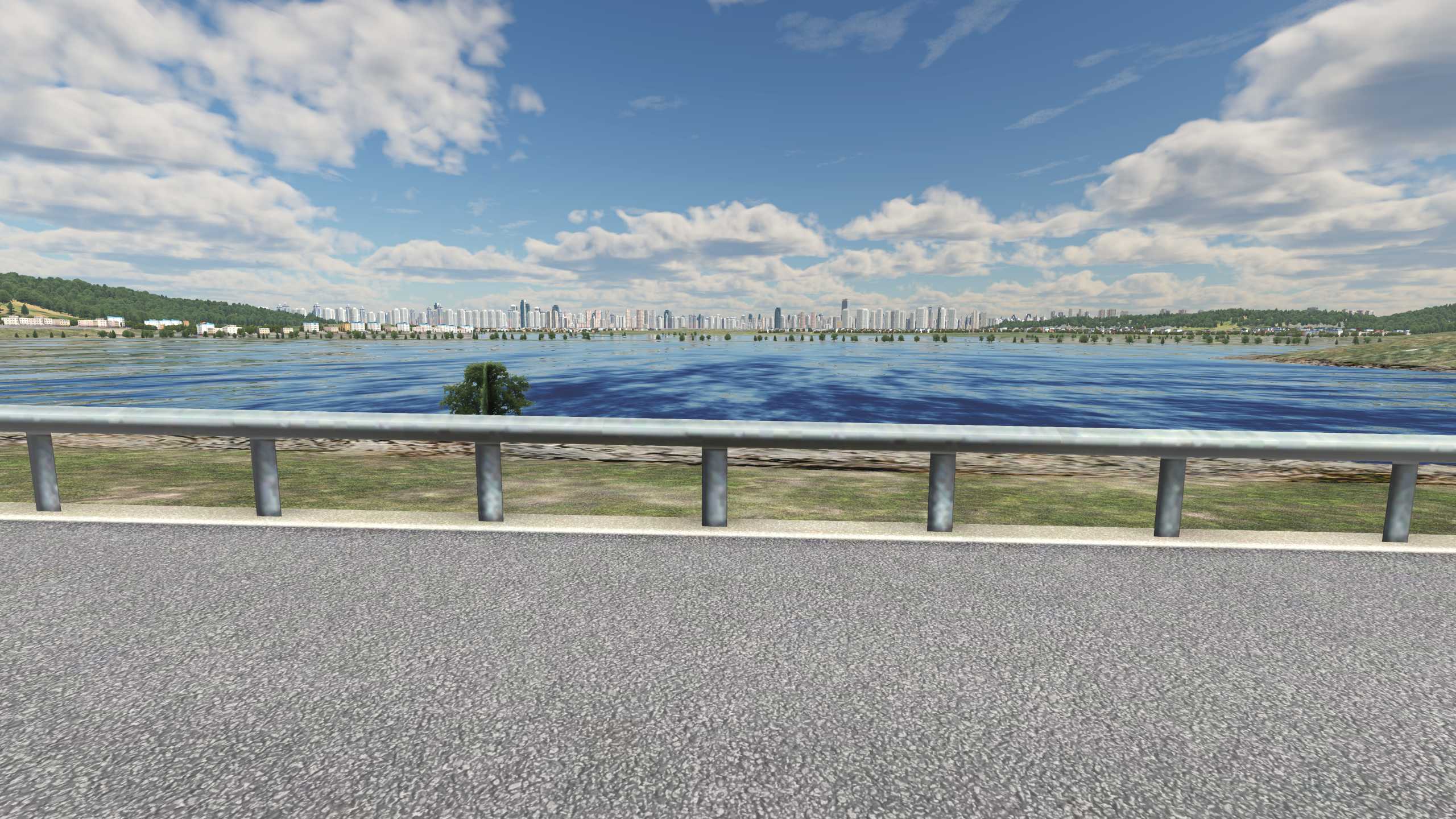 XP11 城市地景-----杭州市再次升级效果-1807 