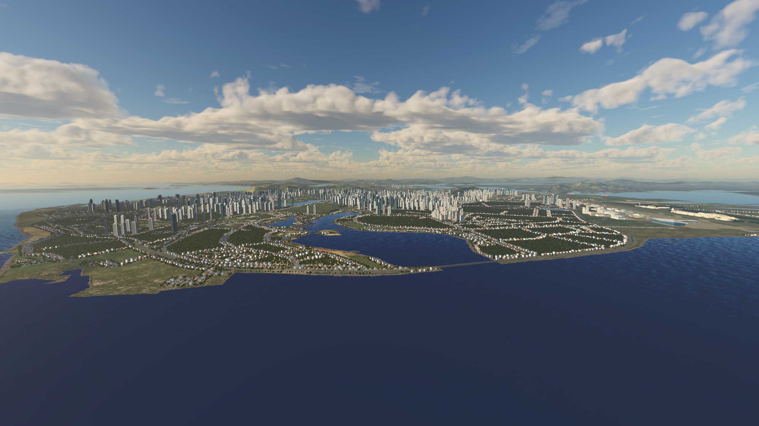 XP11 城市地景-----厦门市再次升级效果-7095 