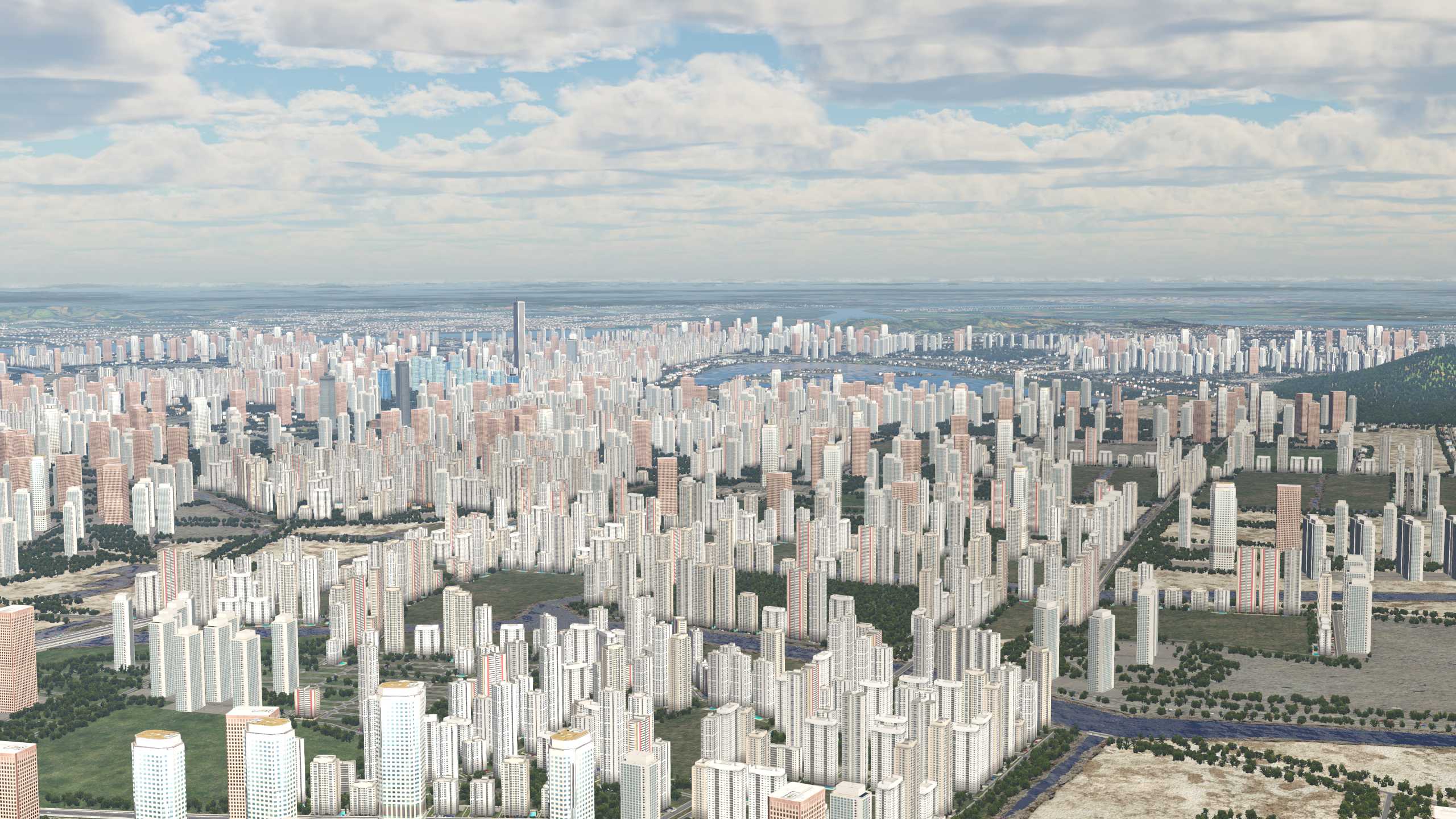 XP11 城市地景-----南京市升级效果（版本1）-9013 