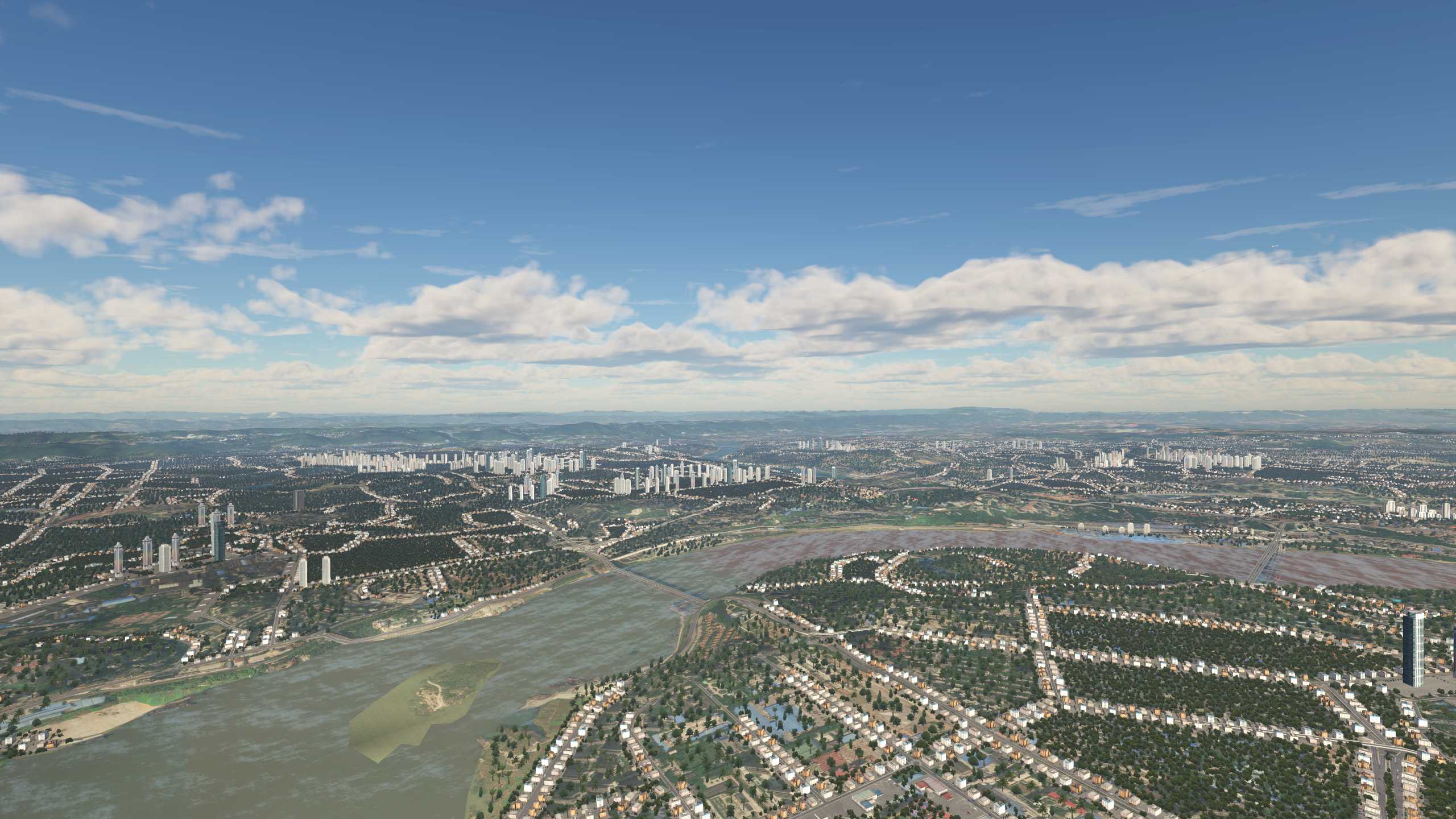 XP11 城市地景-----重庆效果-9994 