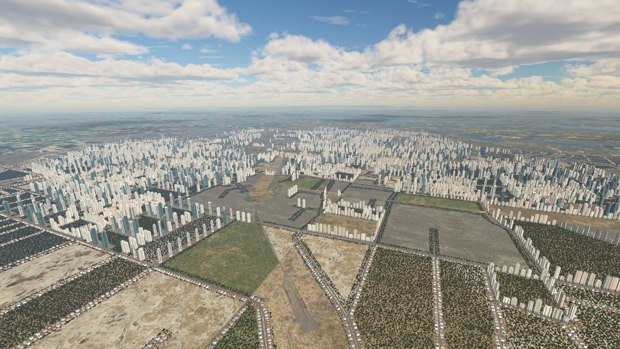 XP11 城市地景-----郑州效果-2441 