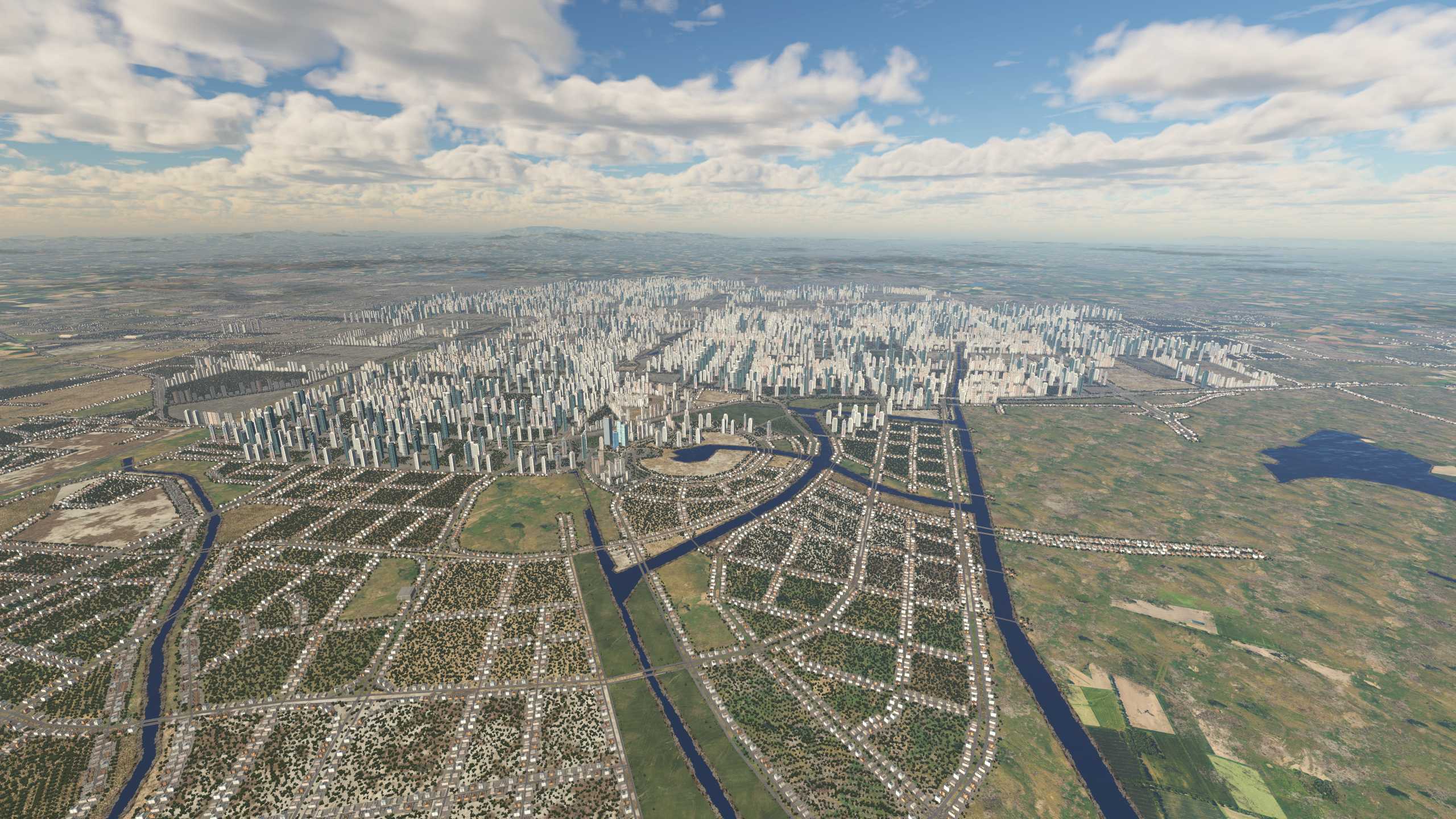 XP11 城市地景-----郑州效果-7912 