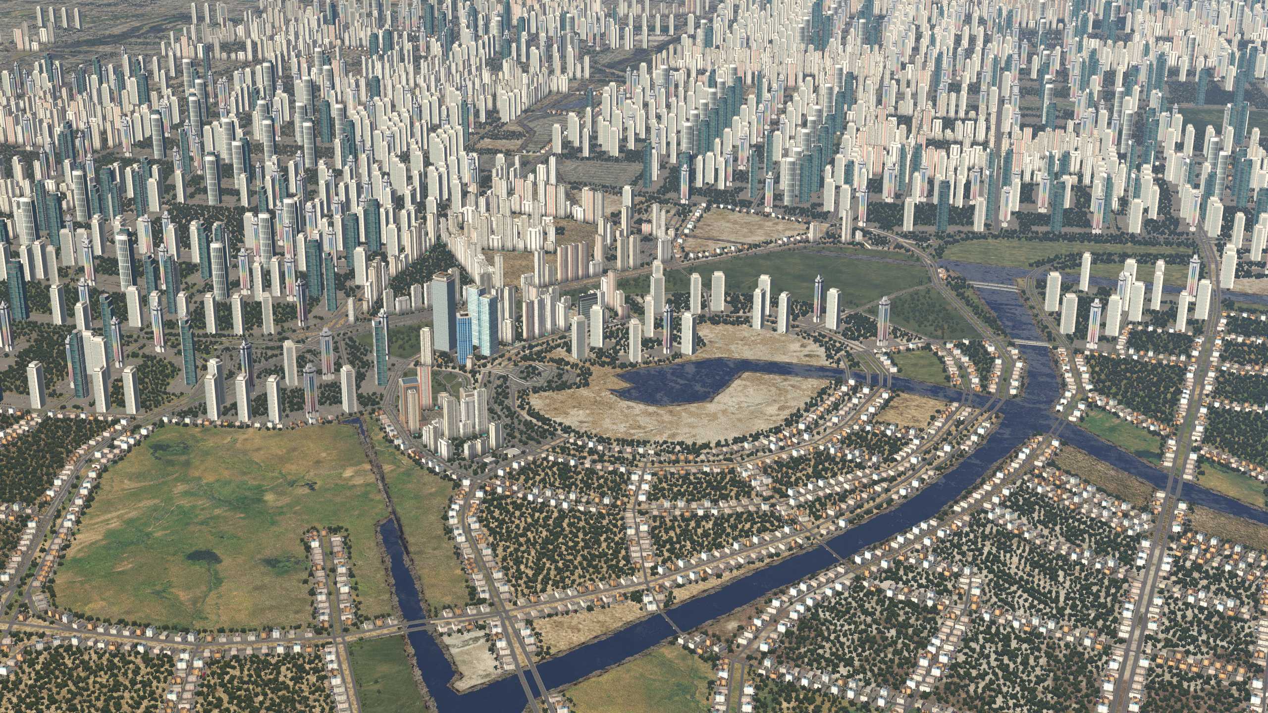 XP11 城市地景-----郑州效果-4752 