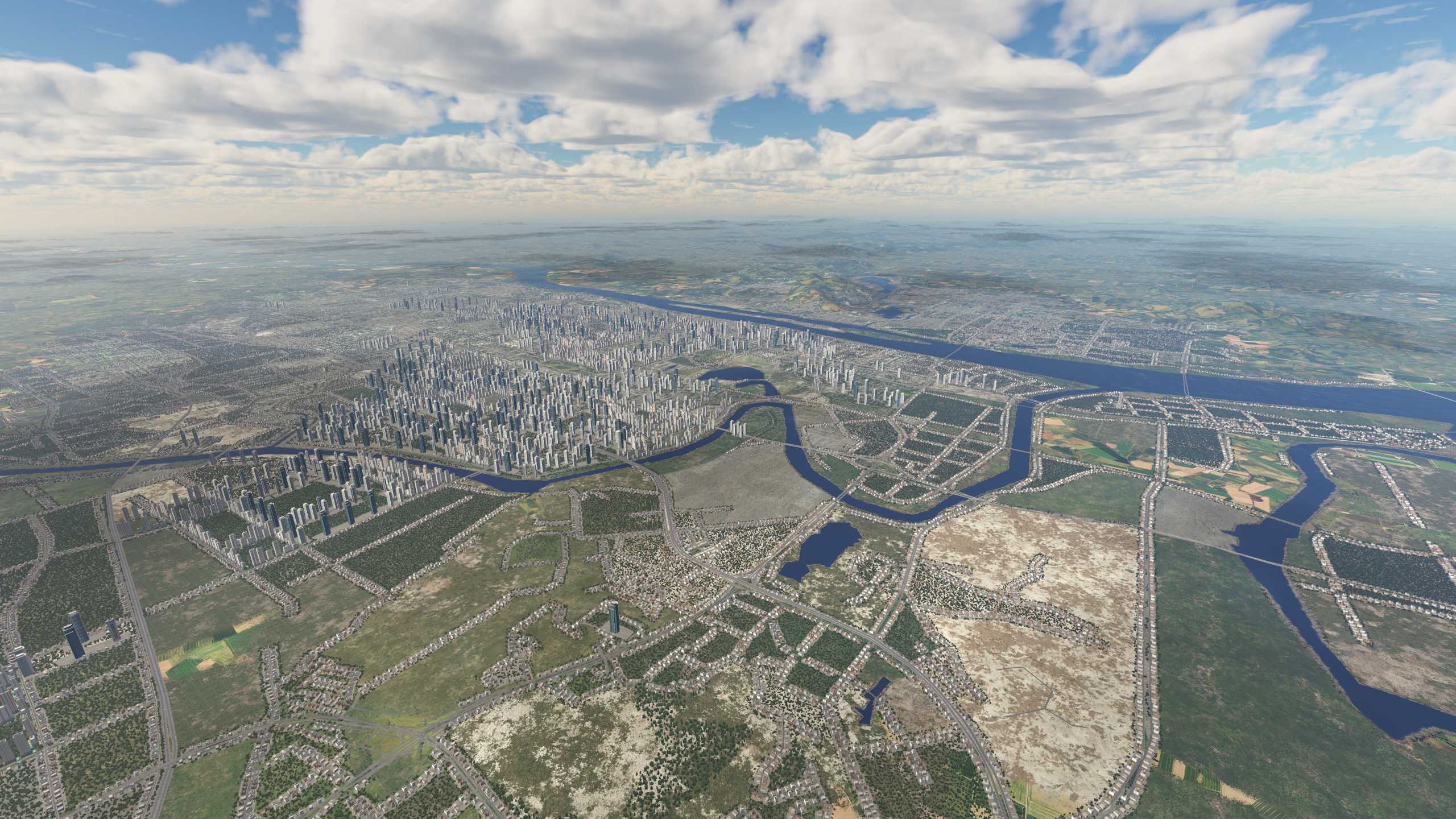 XP11 城市地景-----长沙效果-4590 