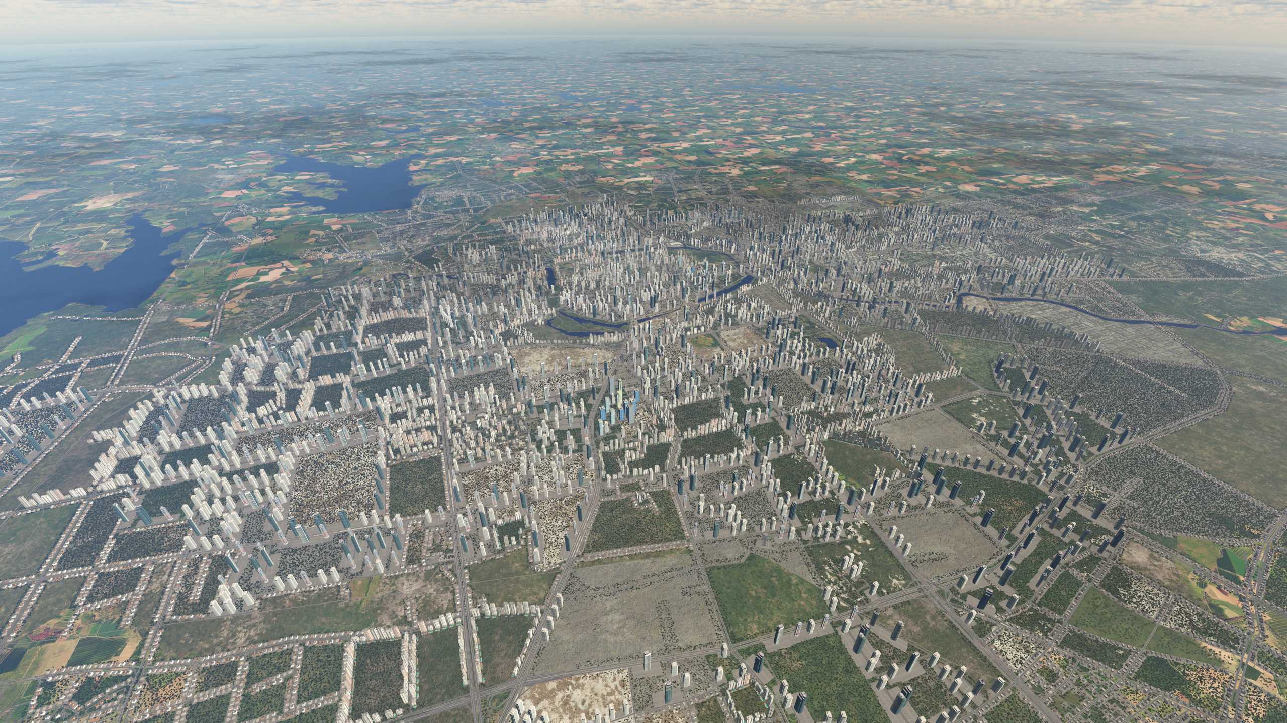 XP11 城市地景-----合肥市升级效果-3704 