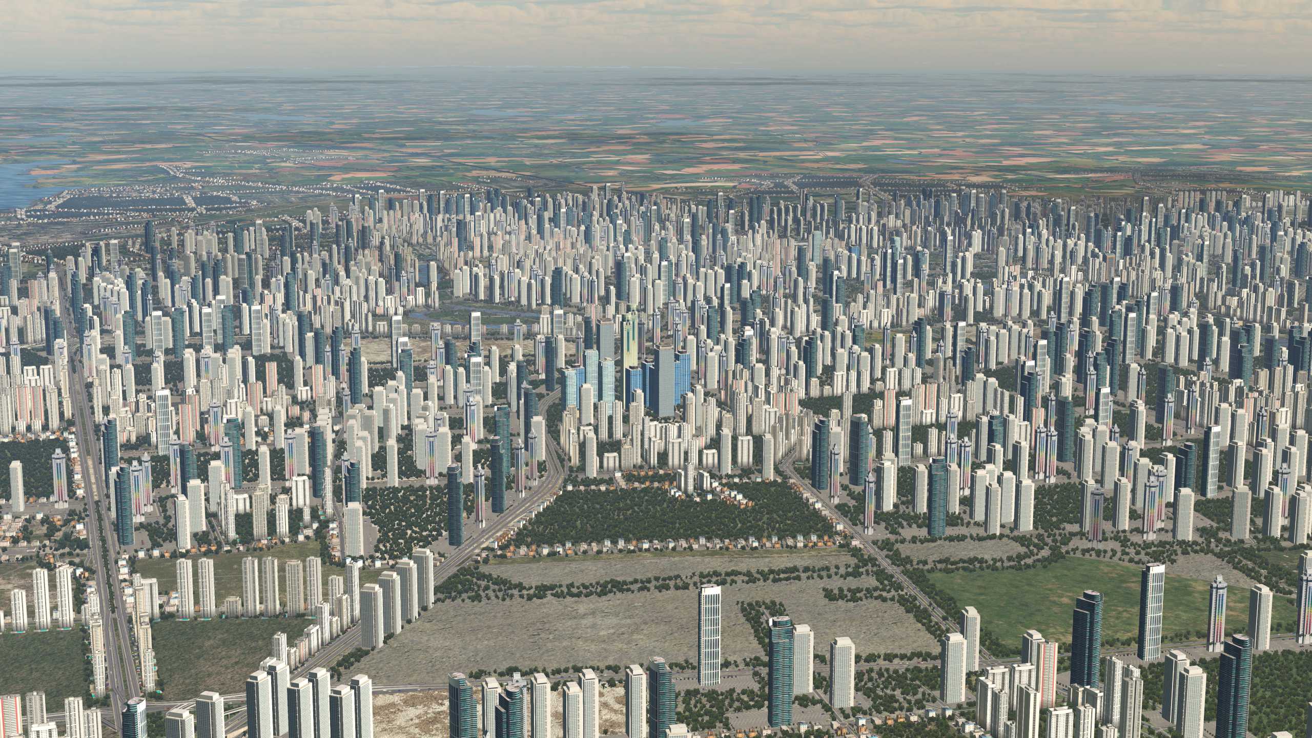 XP11 城市地景-----合肥市升级效果-2020 