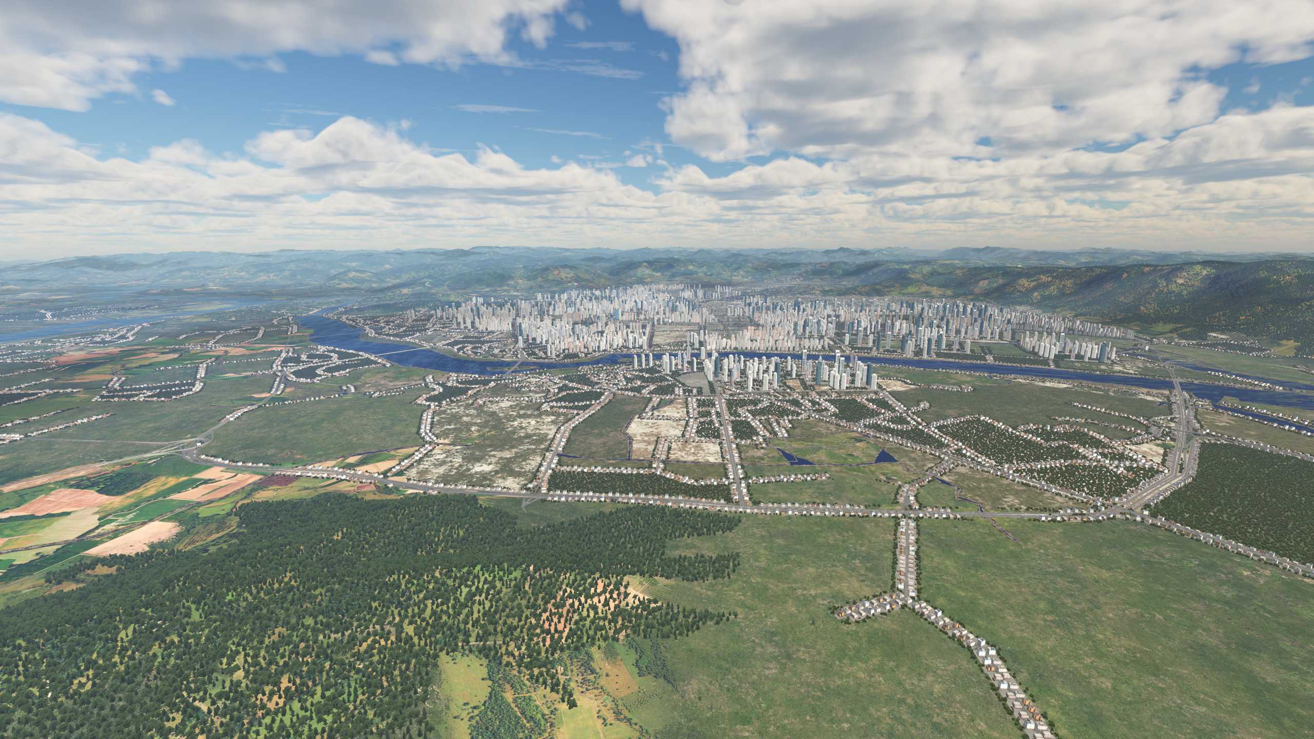 XP11 城市地景-----福州效果-4841 