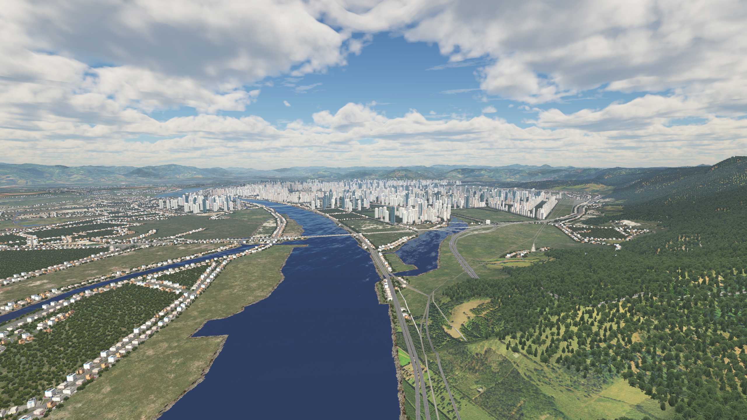 XP11 城市地景-----福州效果-4929 