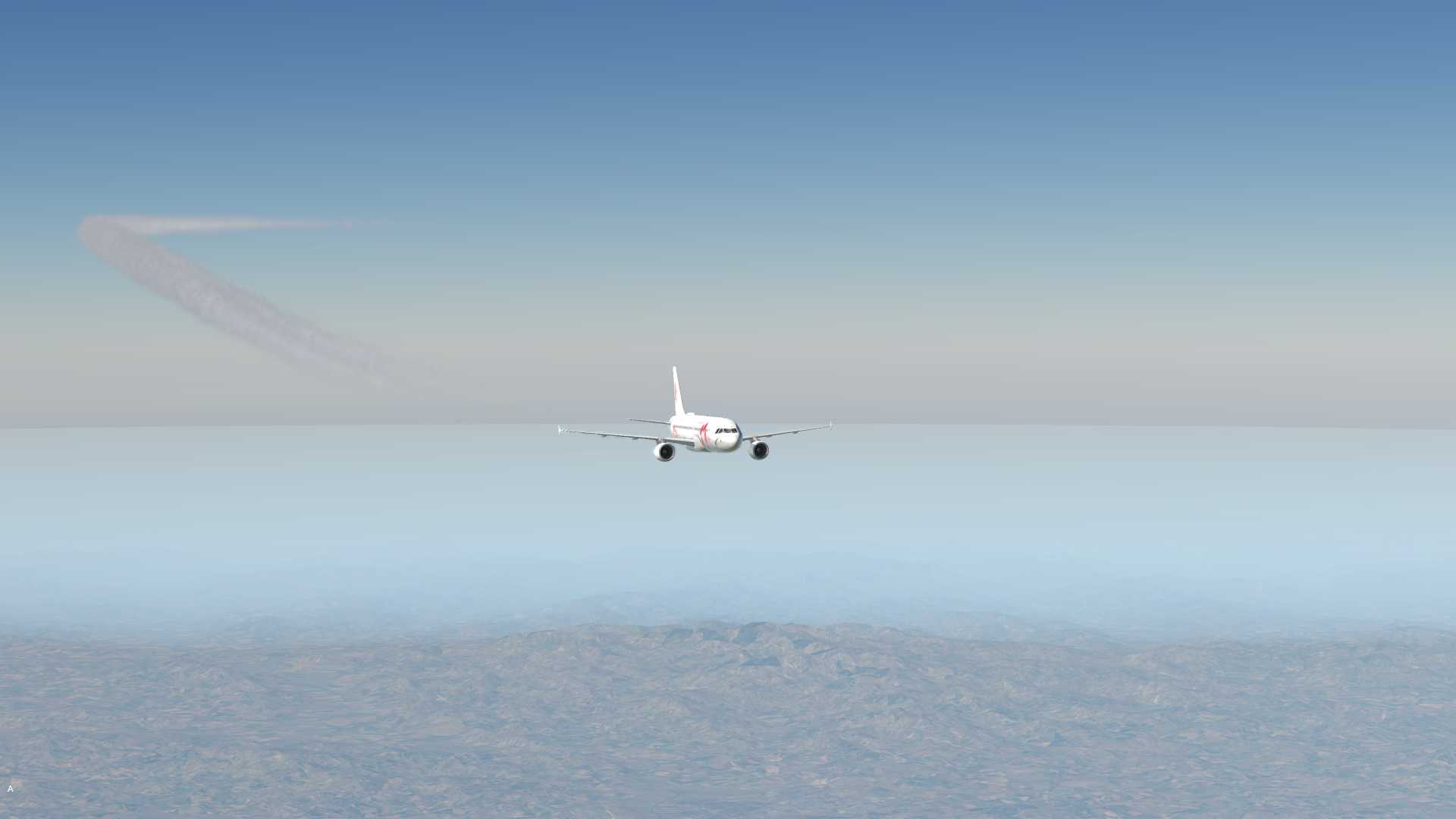 【X-Plane 11】黄昏接近时-1527 