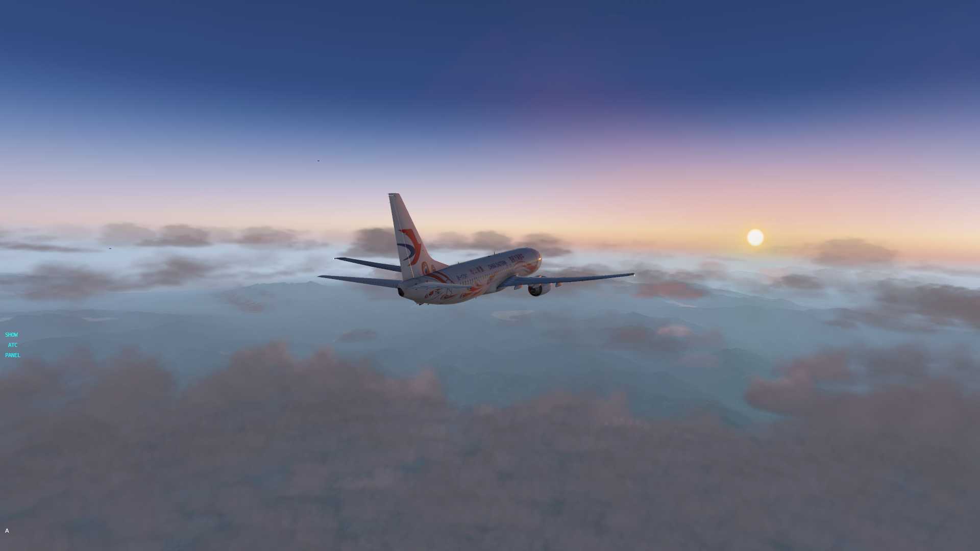 【X-Plane 11】黄昏接近时-5306 