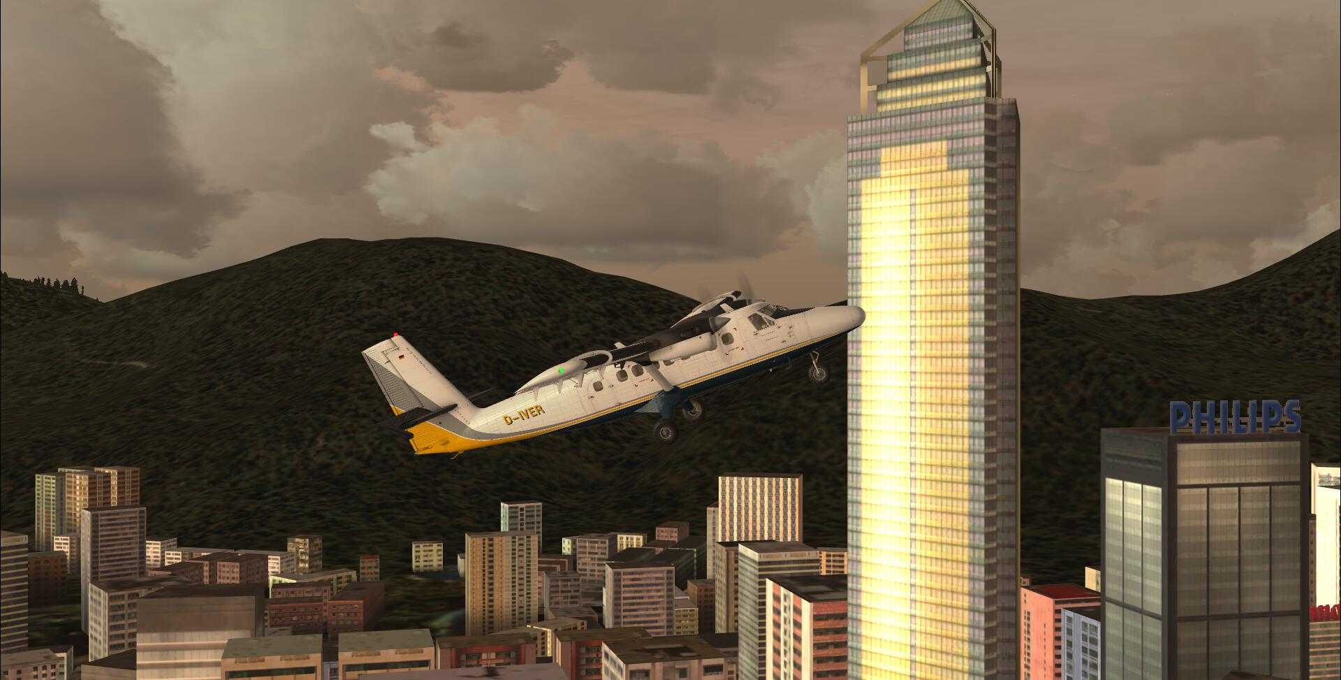 DHC-6 双水獭 香港的一次爬楼之行-8790 