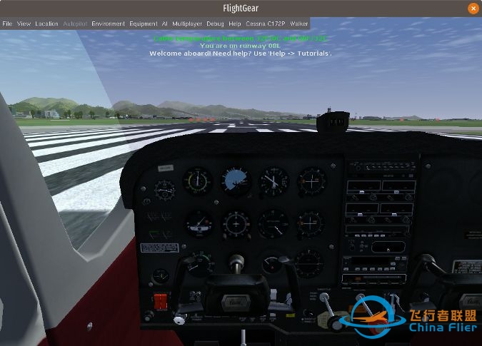 使用 FlightGear 翱翔天空-1829 