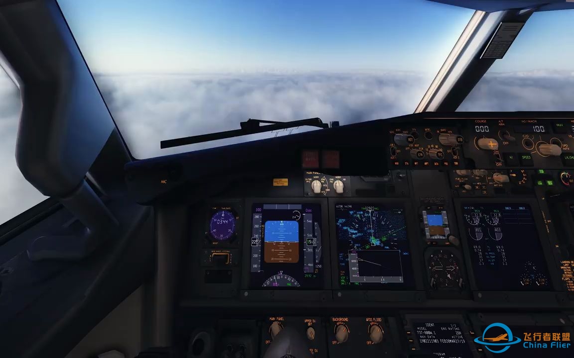 x-plane11高画质   738落日降落-2960 