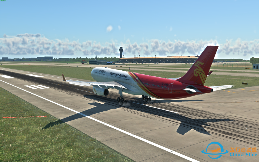 【x-plane12/x-plane11】Realview视角抖动完美兼容XP12,感受来自深航A330的”嘣！“，以及最真实的地面震动效果-3763 