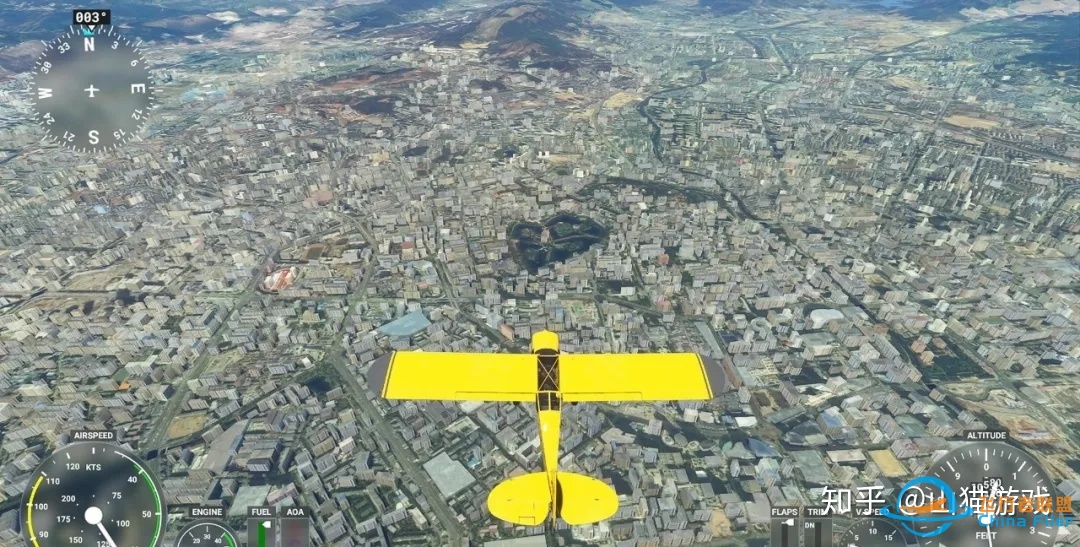 《微软模拟飞行：2020》万米高空，一览无余，脚下就是你家-3552 