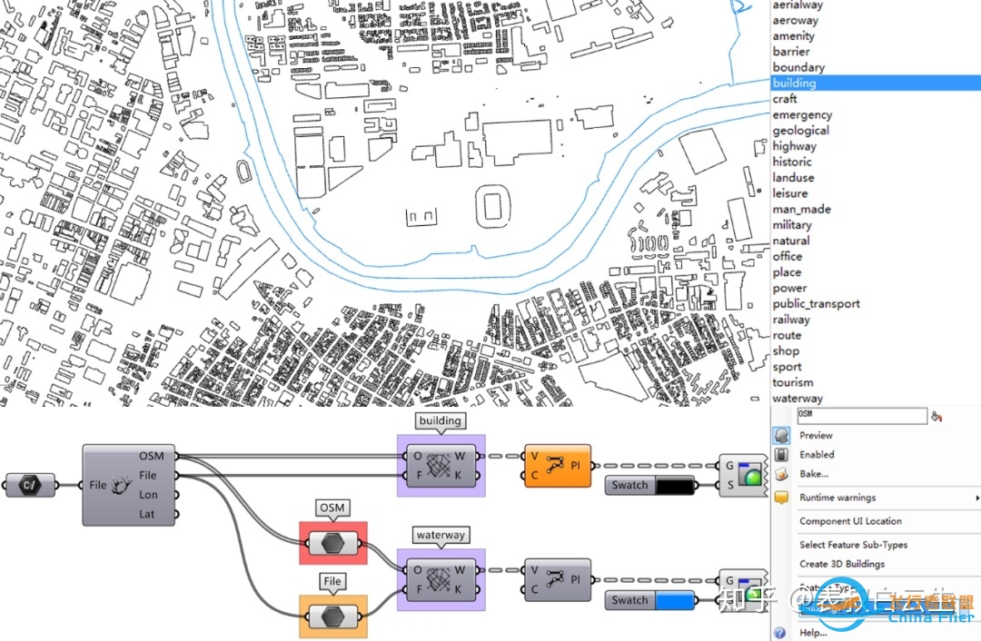 Grasshopper创建城市地图——ELK插件应用-8722 
