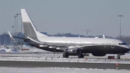 ACM航空波音737-800 BBJ2飞机降落蒙特利尔-473-8697 