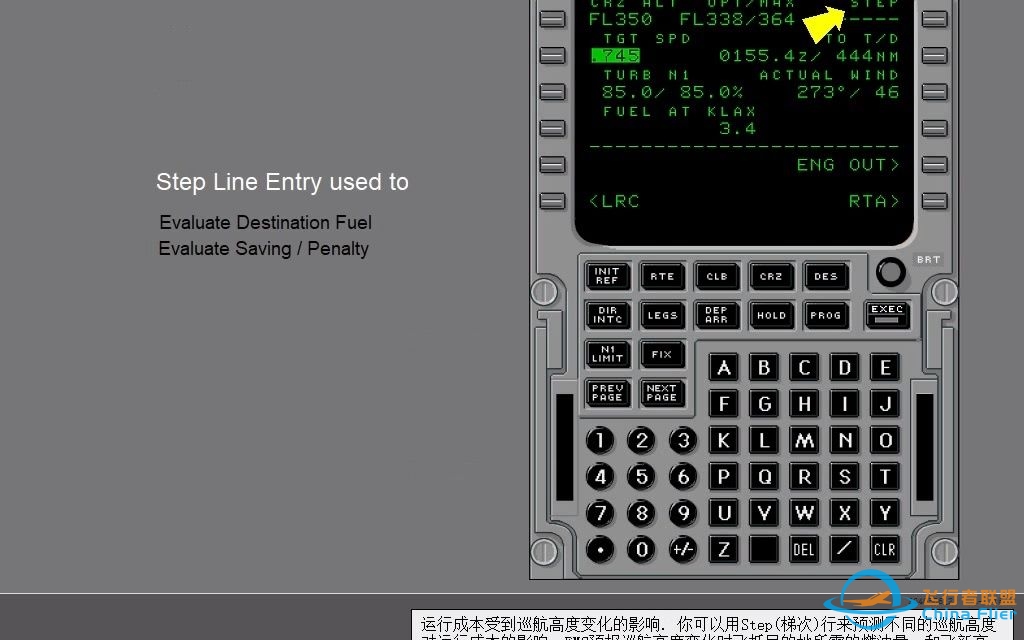 B737-300 Flight CBT-3040506 - FMC Cruise (#019)-2787 